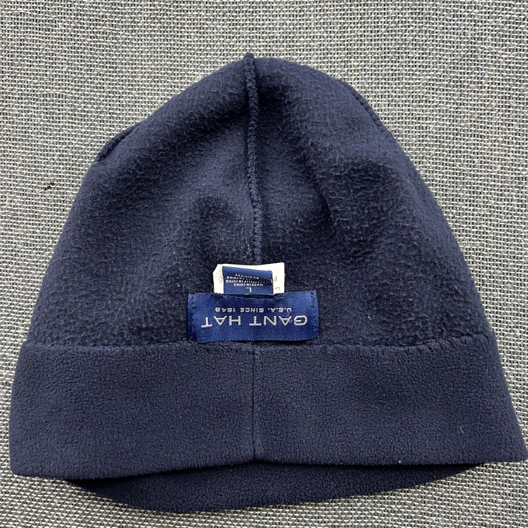 Gant VINTAGE GANT USA Fleece Beanie Hat Large Blue Skull Cap Unisex Adults Beanie Lightweight Thermal Navy/Blue/Skull Cap Mens Womens XS-L Size US L / EU 52-54 / 3 - 4 Thumbnail