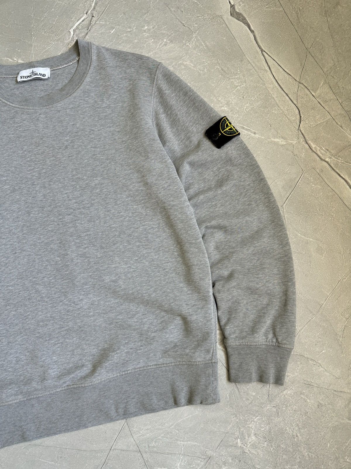 Stone Island Stone Island Grey Sweatshirt Crewneck Distressed Size US M / EU 48-50 / 2 - 3 Thumbnail
