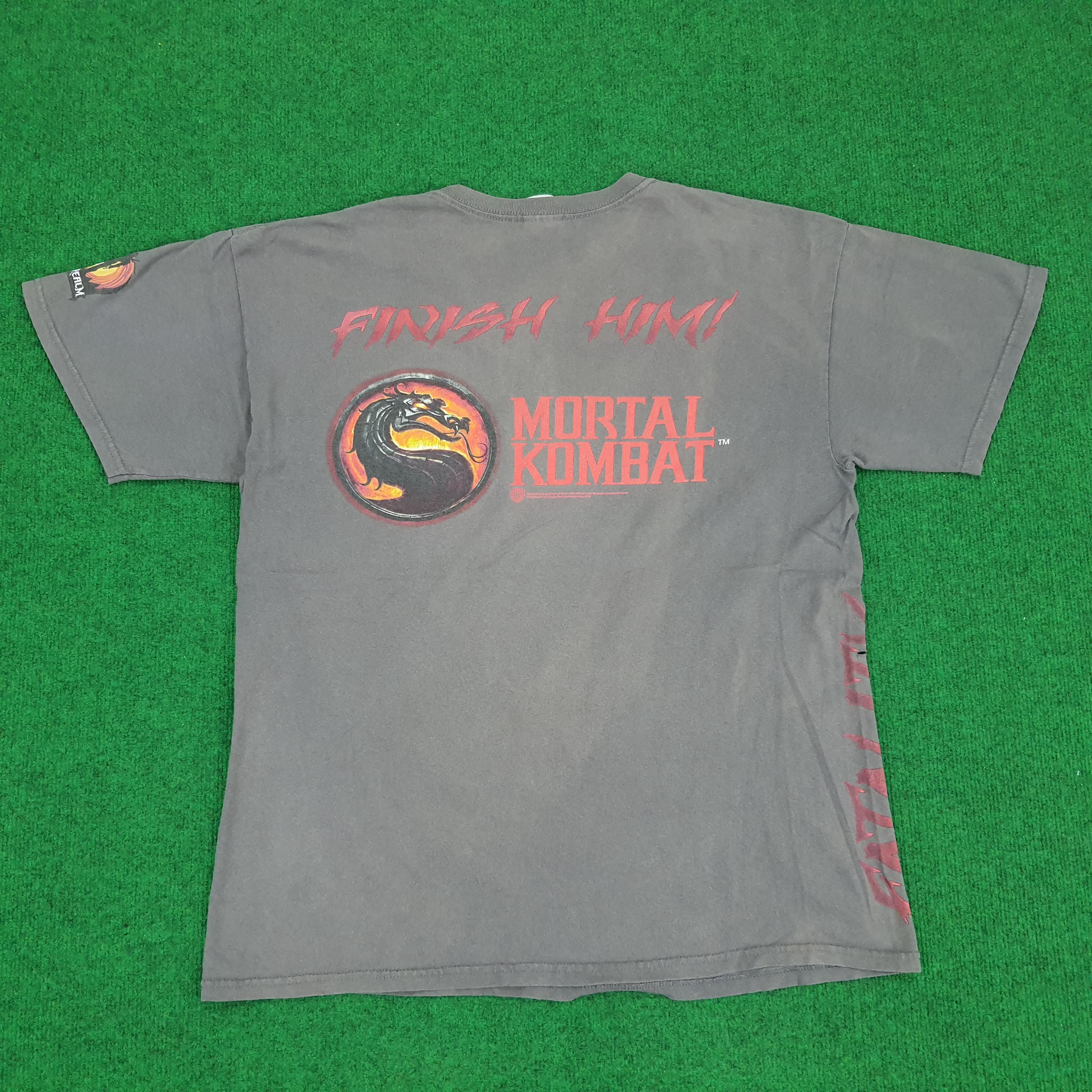 Playstation × The Game × Vintage Vintage Mortal Kombat The Dragon Fatality T-shirt Size US L / EU 52-54 / 3 - 1 Thumbnail
