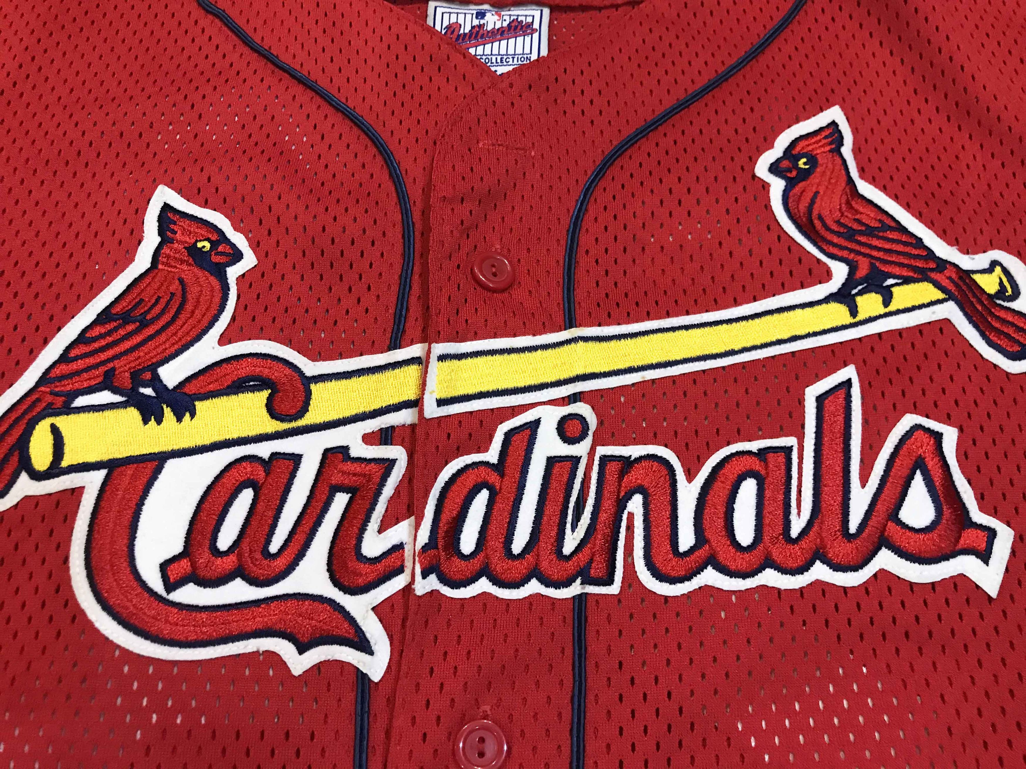 MLB × Majestic × Vintage Majestic Diamond MLB St. Louis Cardinals MCGWIRE #25 Jersey Size US XXL / EU 58 / 5 - 2 Thumbnail