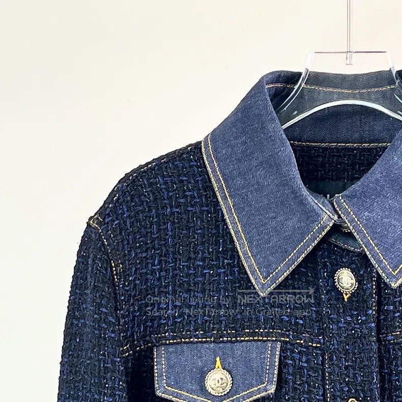 Chanel Chanel 18P blue thick flower intimate denim jacket Size M / US 6-8 / IT 42-44 - 5 Thumbnail