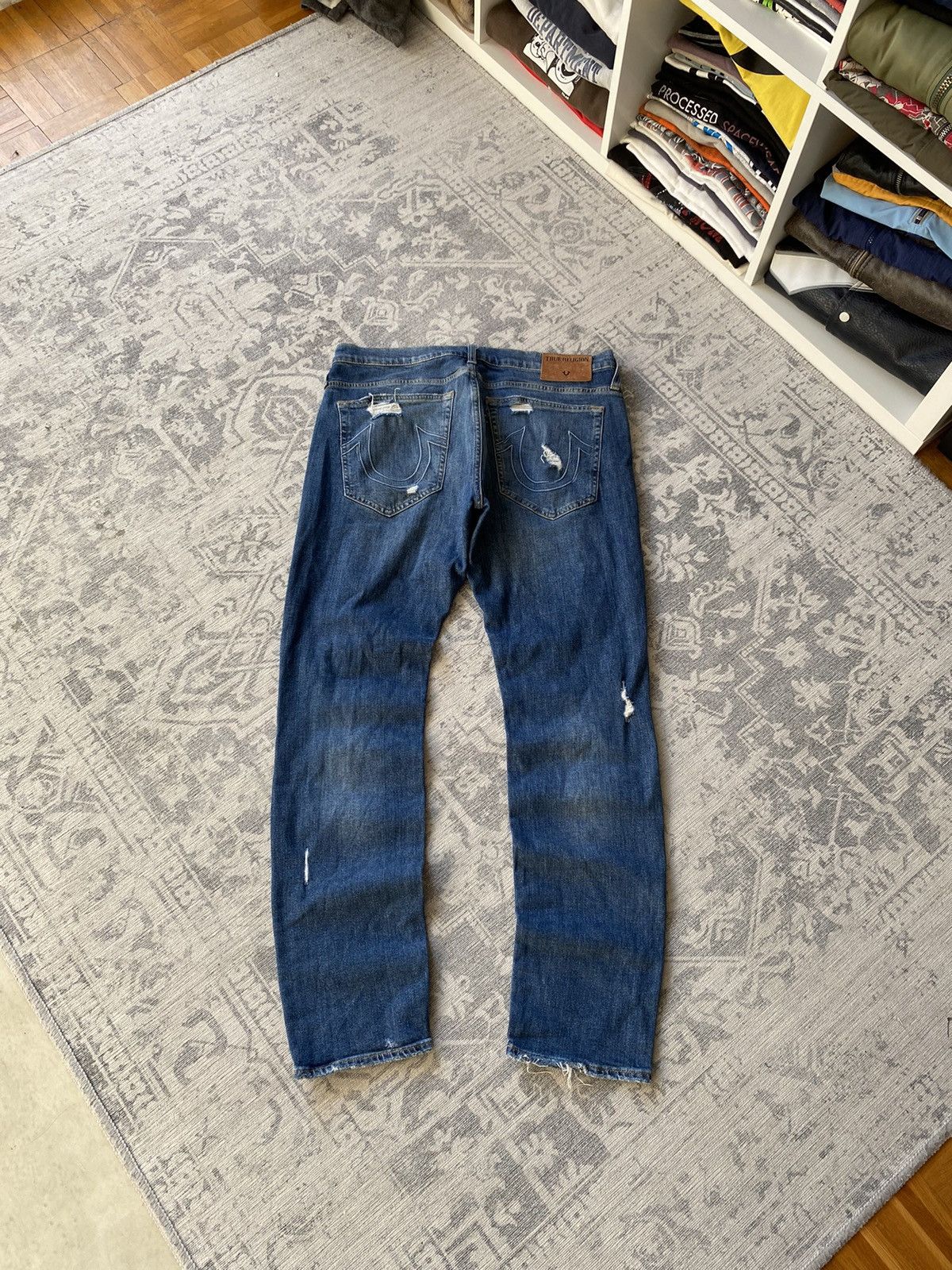 True Religion Vintage True Religion Jeans Slim Distressed Japanese Y2K Size US 34 / EU 50 - 1 Thumbnail
