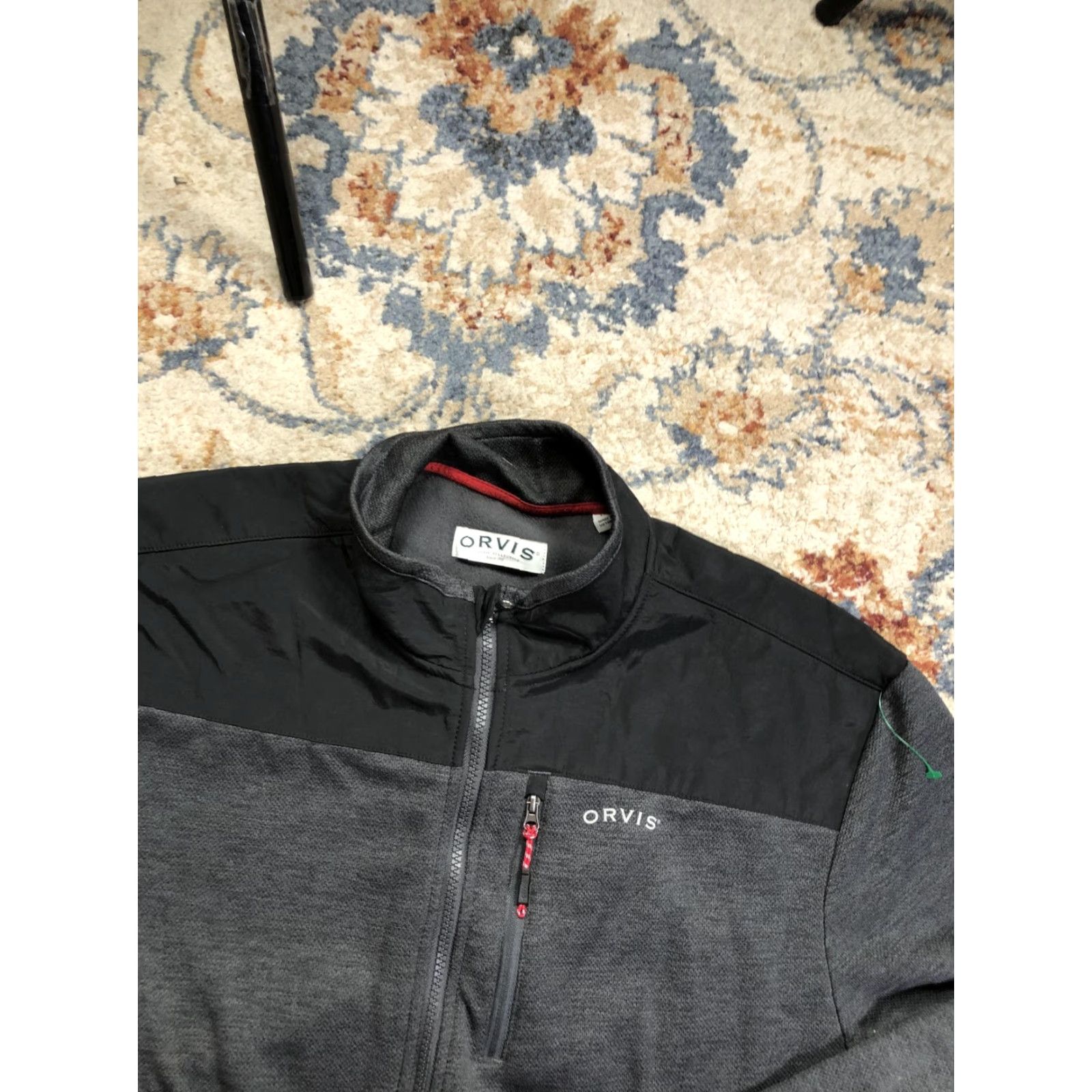 Orvis Orvis Jacket Mens Large Gray Classic Collection Fleece Lined Full Zip Outdoor Windbreaker Casual Pockets Zipper Size US L / EU 52-54 / 3 - 6 Thumbnail