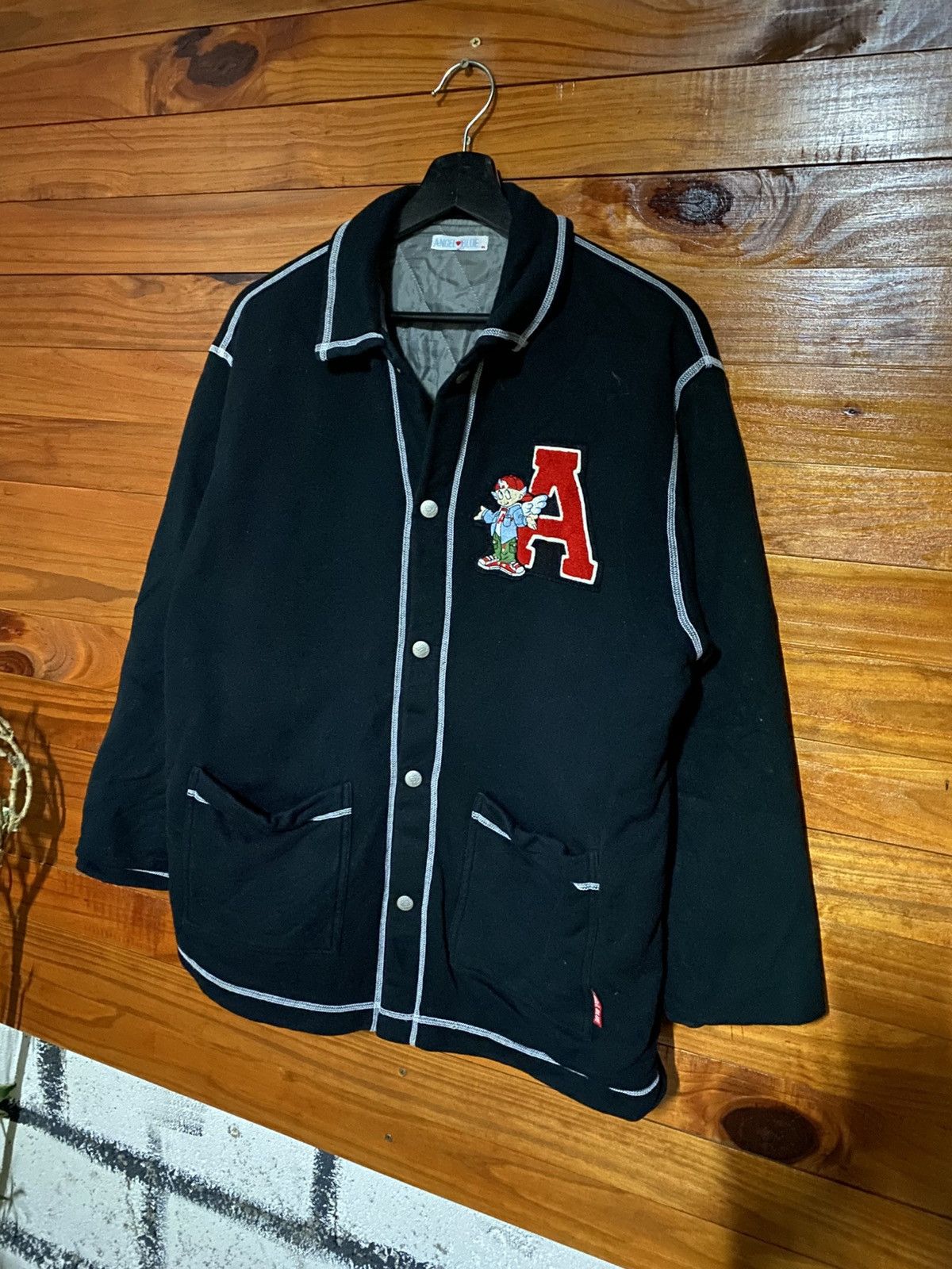 Angel Blue Angel Blue Japan Jacket – Black Snap Button Patch Embroidery Size US M / EU 48-50 / 2 - 4 Thumbnail