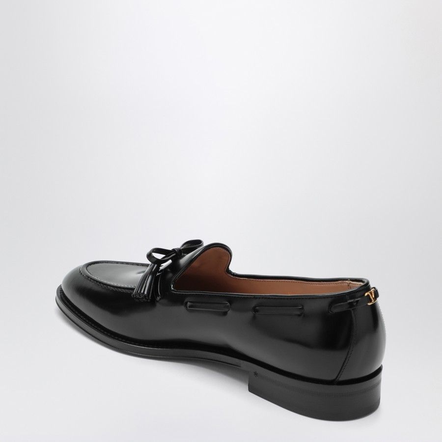 Valentino o1d2blof1025 Calfskin Loafers in Black Size US 12 / EU 45 - 3 Thumbnail