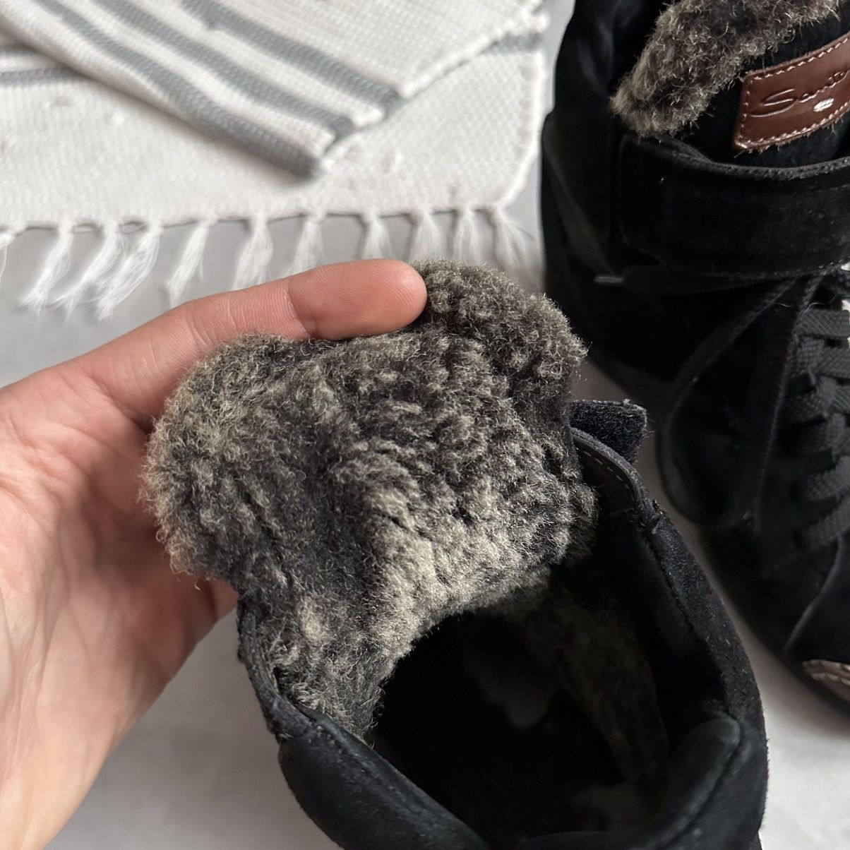 Isabel Marant Santoni Bekett Wedge Suede Fur Sneakers Isabel Marant Style Size US 7.5 / IT 37.5 - 12 Thumbnail