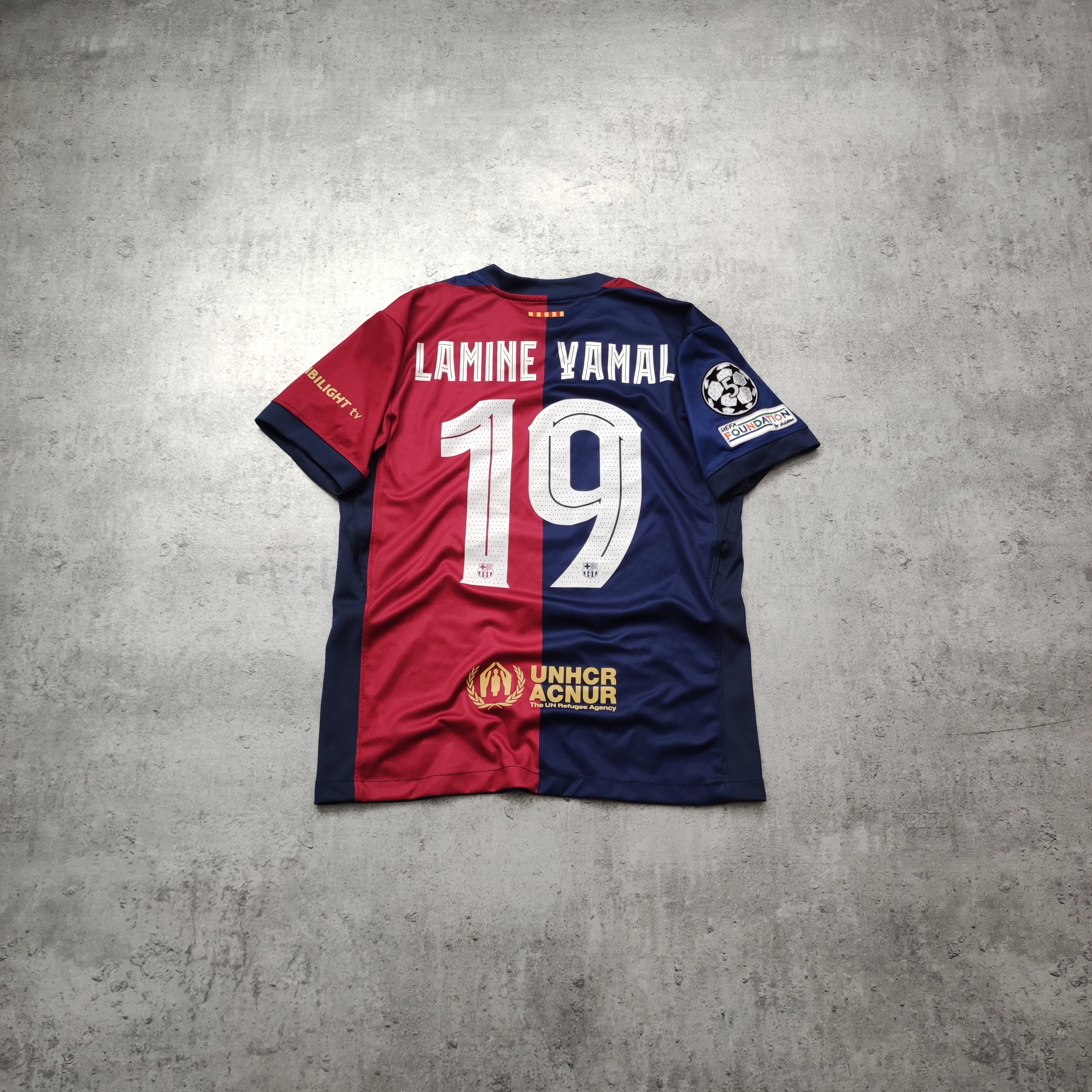 NIKE BARCELONA SENYERA 2024 LAMINE YAMAL L ORIGINAL FOOTBALL