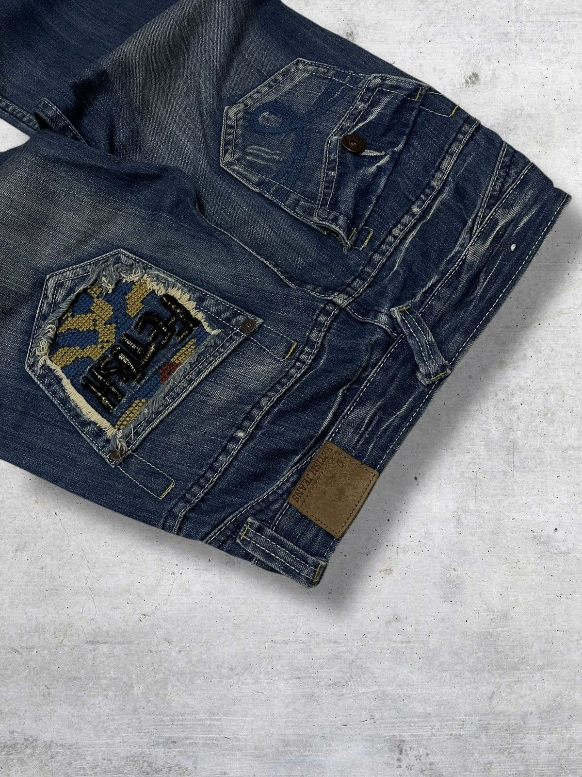 Japanese Brand VINTAGE FETISH 1990S OG JAPAN DESIGNER BAGGY WIDE LEG DENIM Size US 26 / EU 42 - 14 Thumbnail
