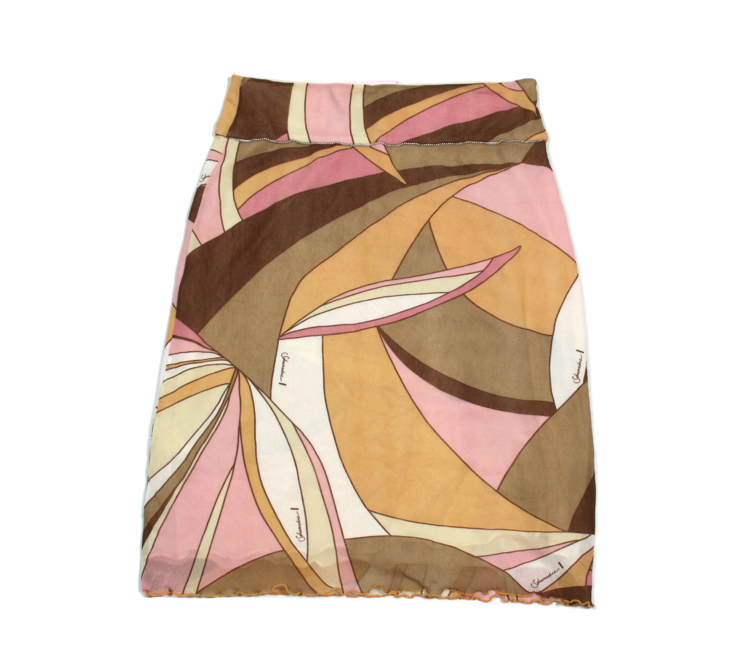 DOROTHEE SCHUMACHER Schumacher Nylon Double Layered Printed Skirt Size 27" / US 4 / IT 40 - 1 Thumbnail
