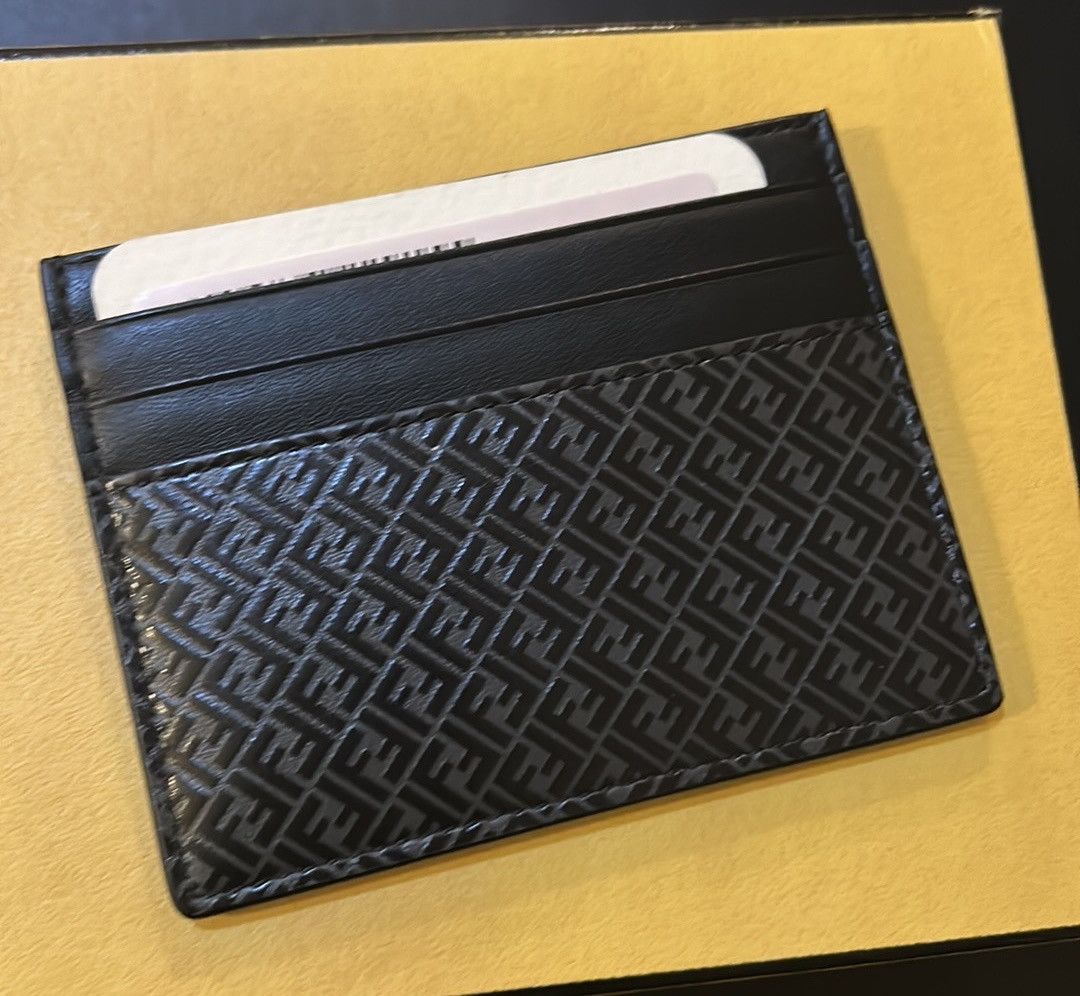 Fendi Fendi FF Calf Leather Card Case Size ONE SIZE - 2 Thumbnail