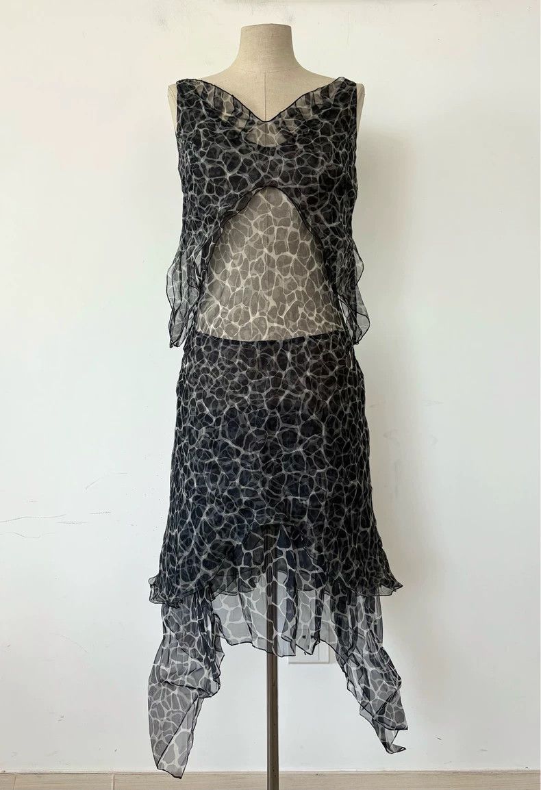 Helmut Lang HELMUT LANG 2002ss Silk multi-layer dress Size XS / US 0-2 / IT 36-38 - 2 Thumbnail