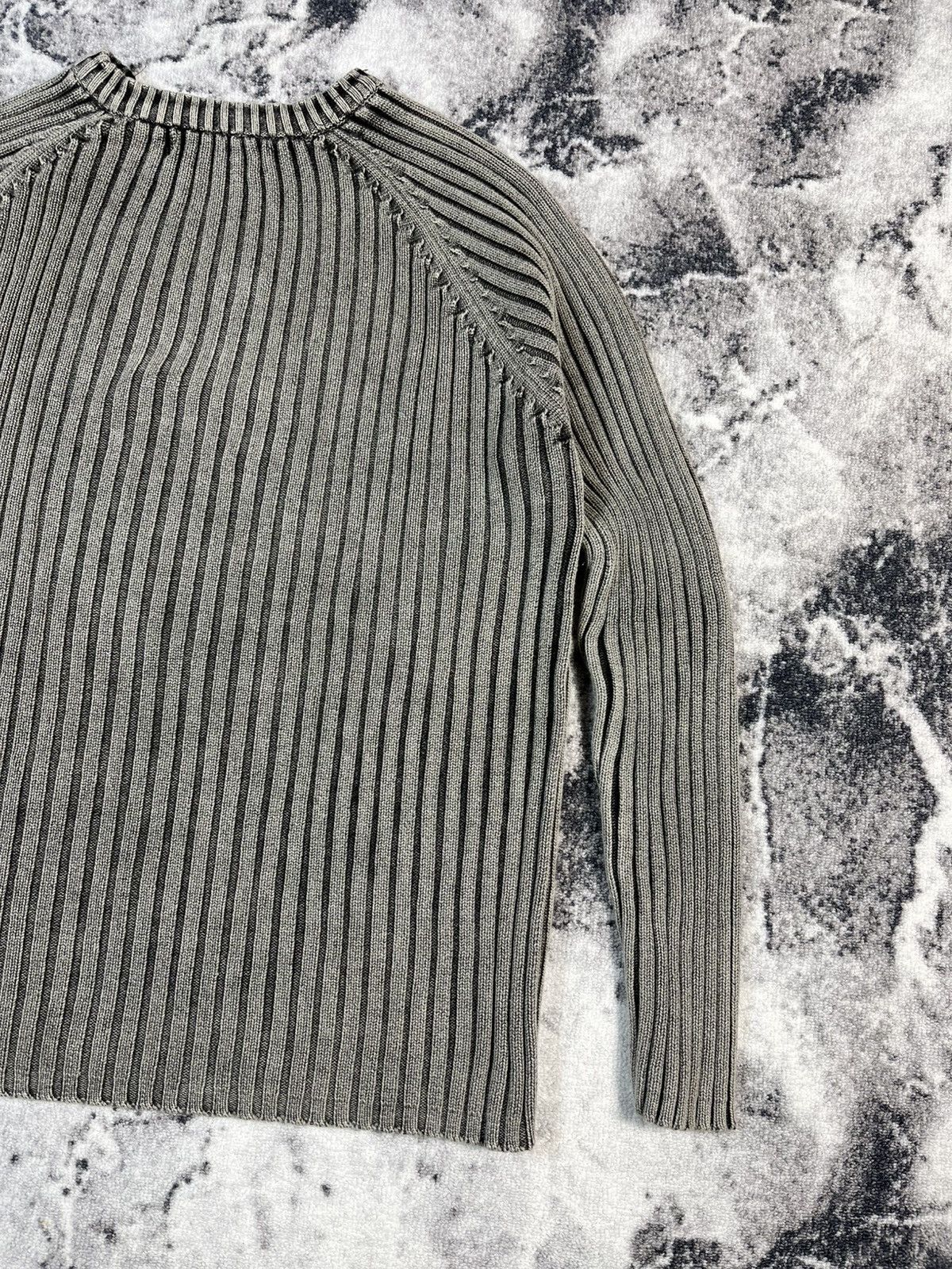 Other Avant Garde Rib Knit Zip Shoulder Sweater Minimal L Size US L / EU 52-54 / 3 - 9 Thumbnail