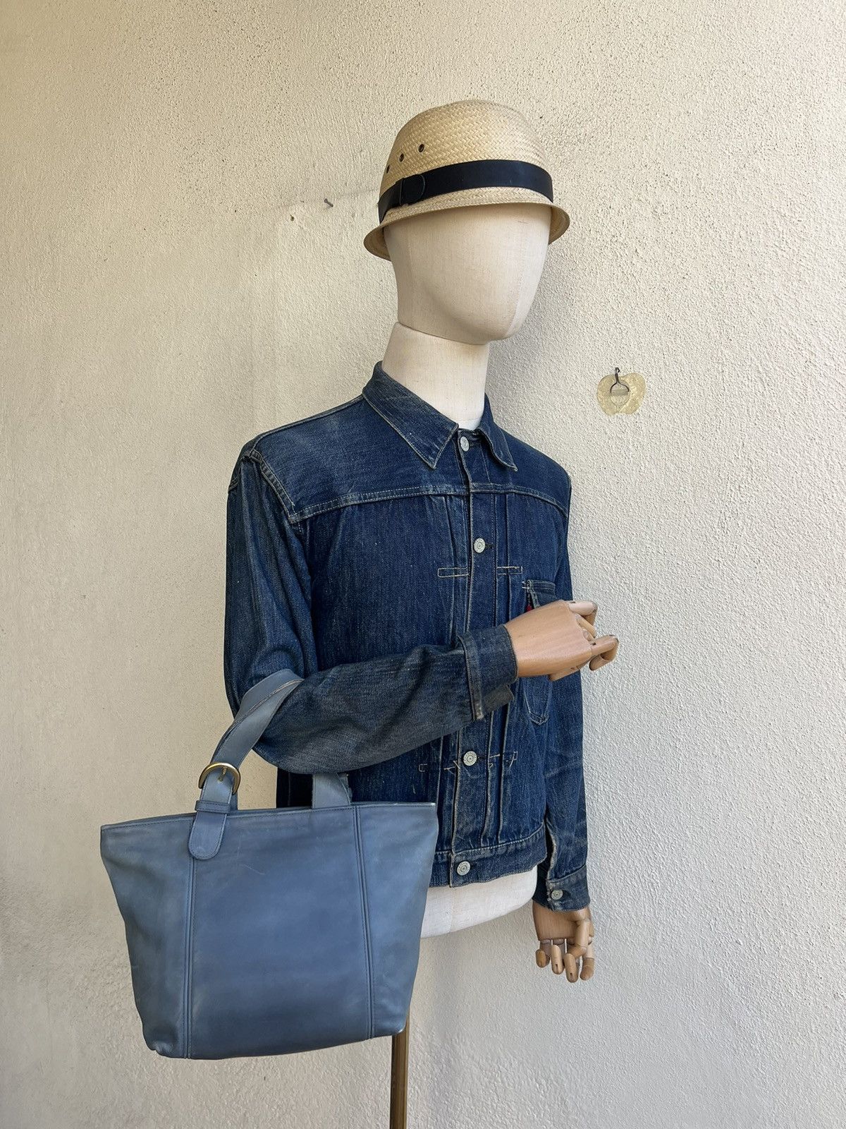 Coach Vintage 90s COACH Distressed Patina Leather Mini Tote Bag Size ONE SIZE - 4 Thumbnail
