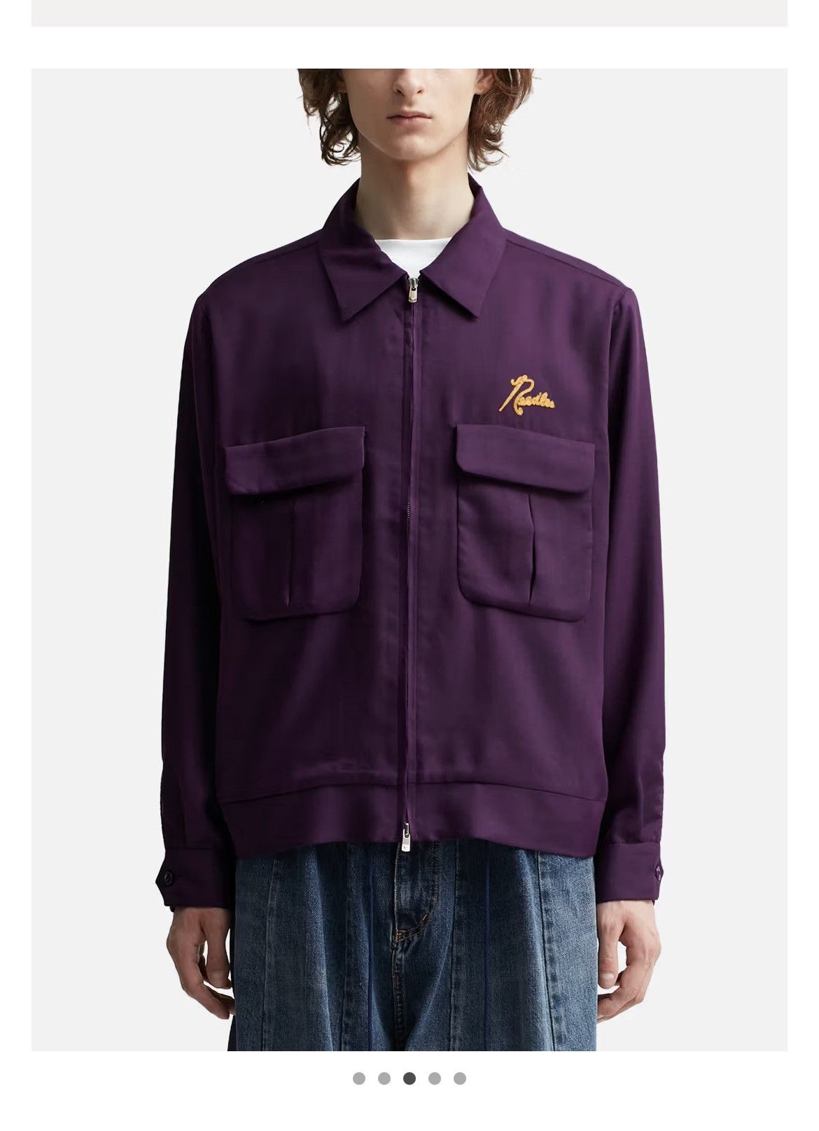Needles Needles - Sport Jacket Gabardine Purple Size US M / EU 48-50 / 2 - 10 Thumbnail