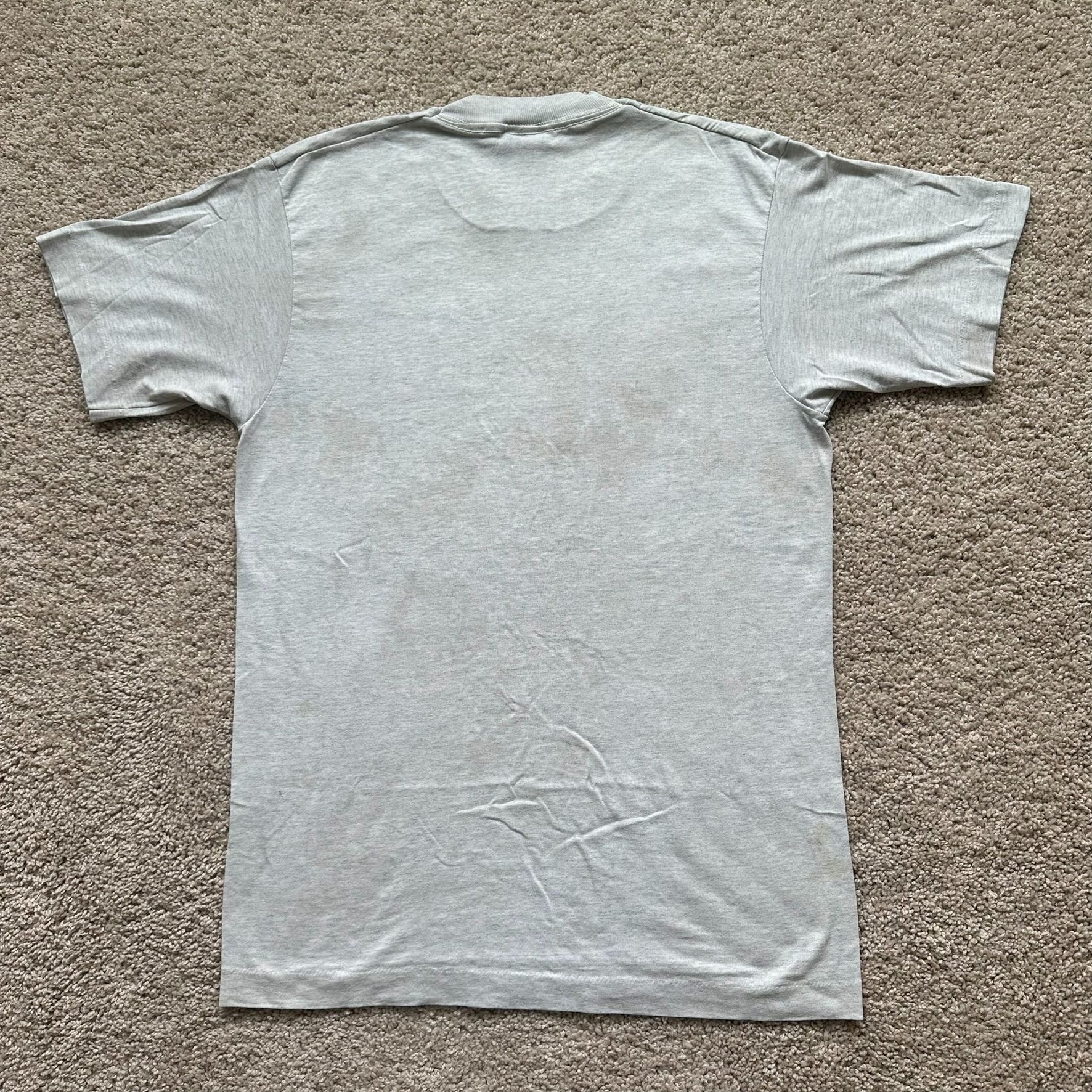 Fruit Of The Loom Vintage 80s Cow Milk Funny T-Shirt Single Stitch Dairy Promo Size US M / EU 48-50 / 2 - 5 Thumbnail