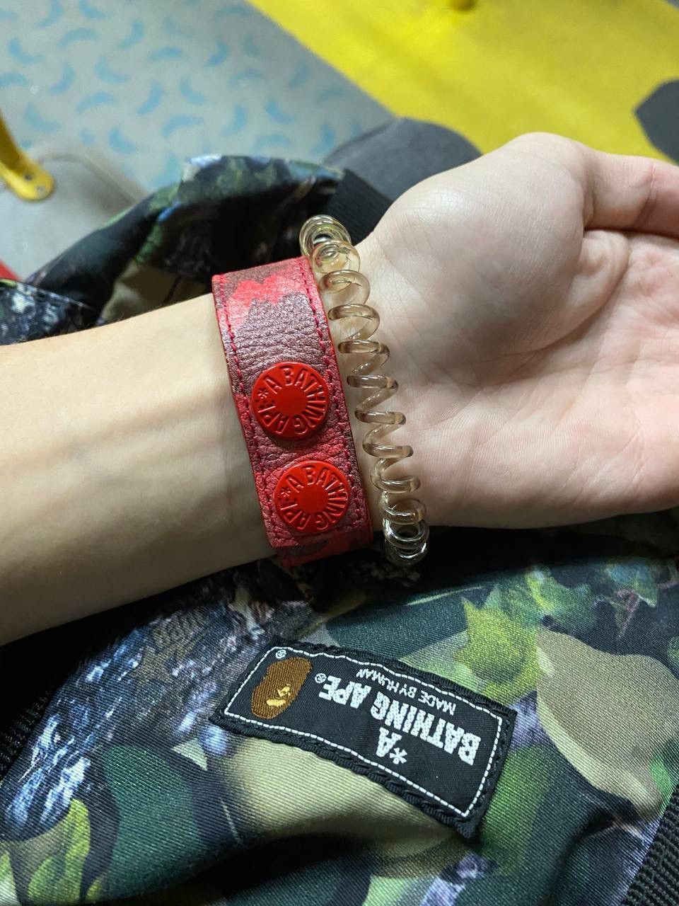 Bape OG Bape leathers camo bracelet OS Size ONE SIZE - 14 Thumbnail