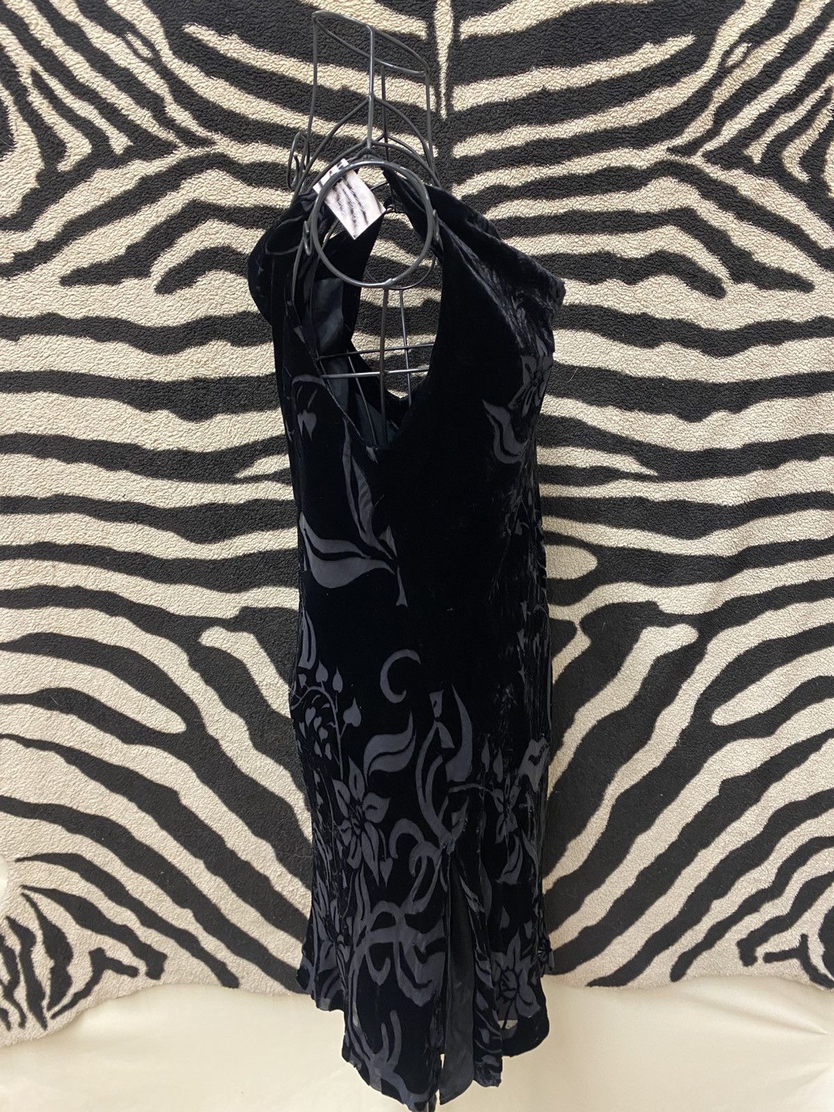 Vintage Vintage black silk cocktail dress Size S / US 4 / IT 40 - 5 Thumbnail