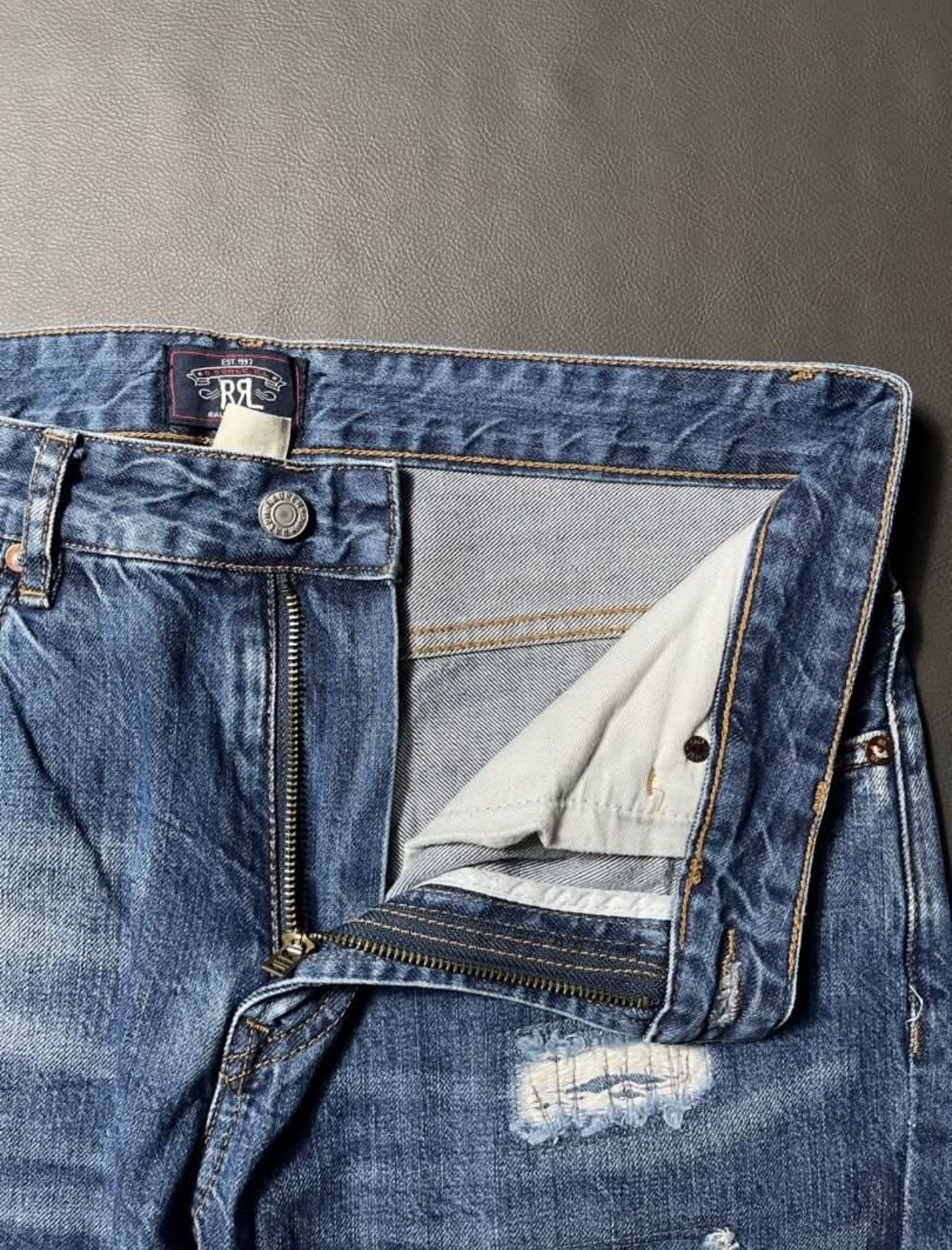 RRL Ralph Lauren RRL Patchwork Jeans Size US 34 / EU 50 - 8 Thumbnail