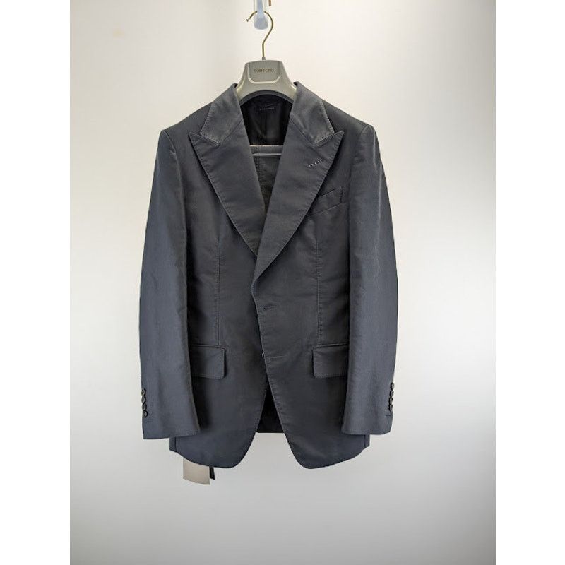 Tom Ford o1rshd1 Washed Giacca Jacket Suit in Black Size US S / EU 44-46 / 1 - 1 Thumbnail