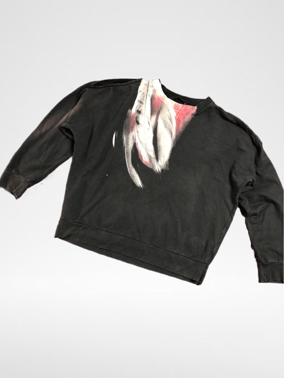 Allsaints Allsaints VINTAGE bird feather print black Sweatshirt Size XS / US 0-2 / IT 36-38 - 1 Thumbnail