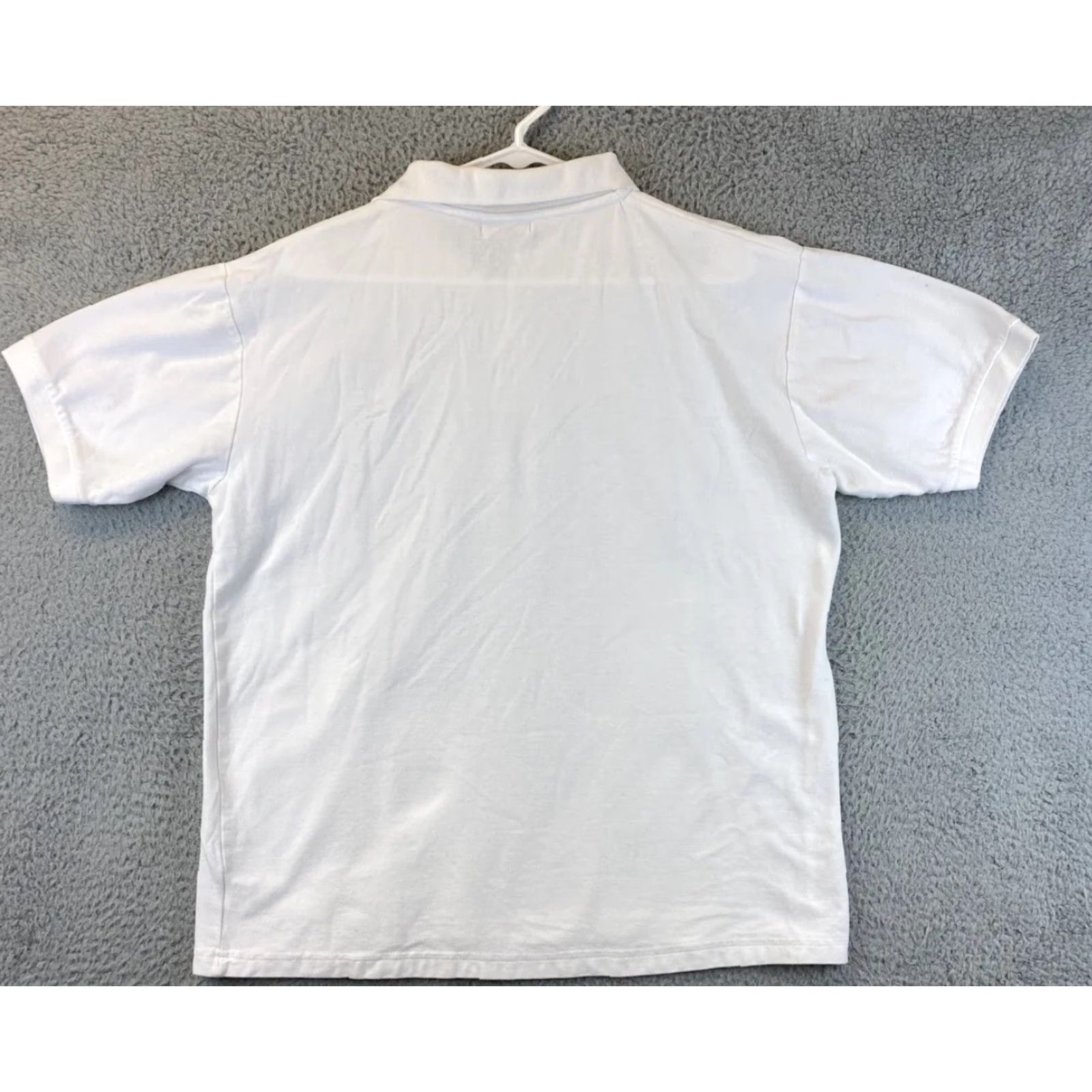 Vintage MIA Polo Shirt Men Slim 2XL White Short Sleeve Logo 100% Cotton UPDATE: 80-37 / Outdoor Vintage? No, but logo polo. Size US XXL / EU 58 / 5 - 7 Thumbnail