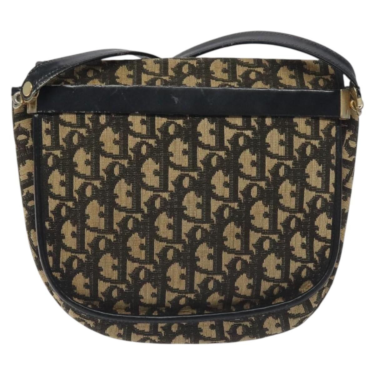 Dior DIOR Trotter Canvas Shoulder Bag Navy Size ONE SIZE - 3 Thumbnail