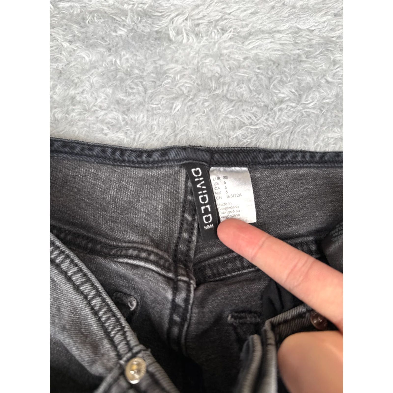 Vintage Divider Jeans Womens 6 Black No Waist Flared Cotton Blend Mid Rise Cotton 26x30 Size 28" / US 6 / IT 42 - 6 Thumbnail
