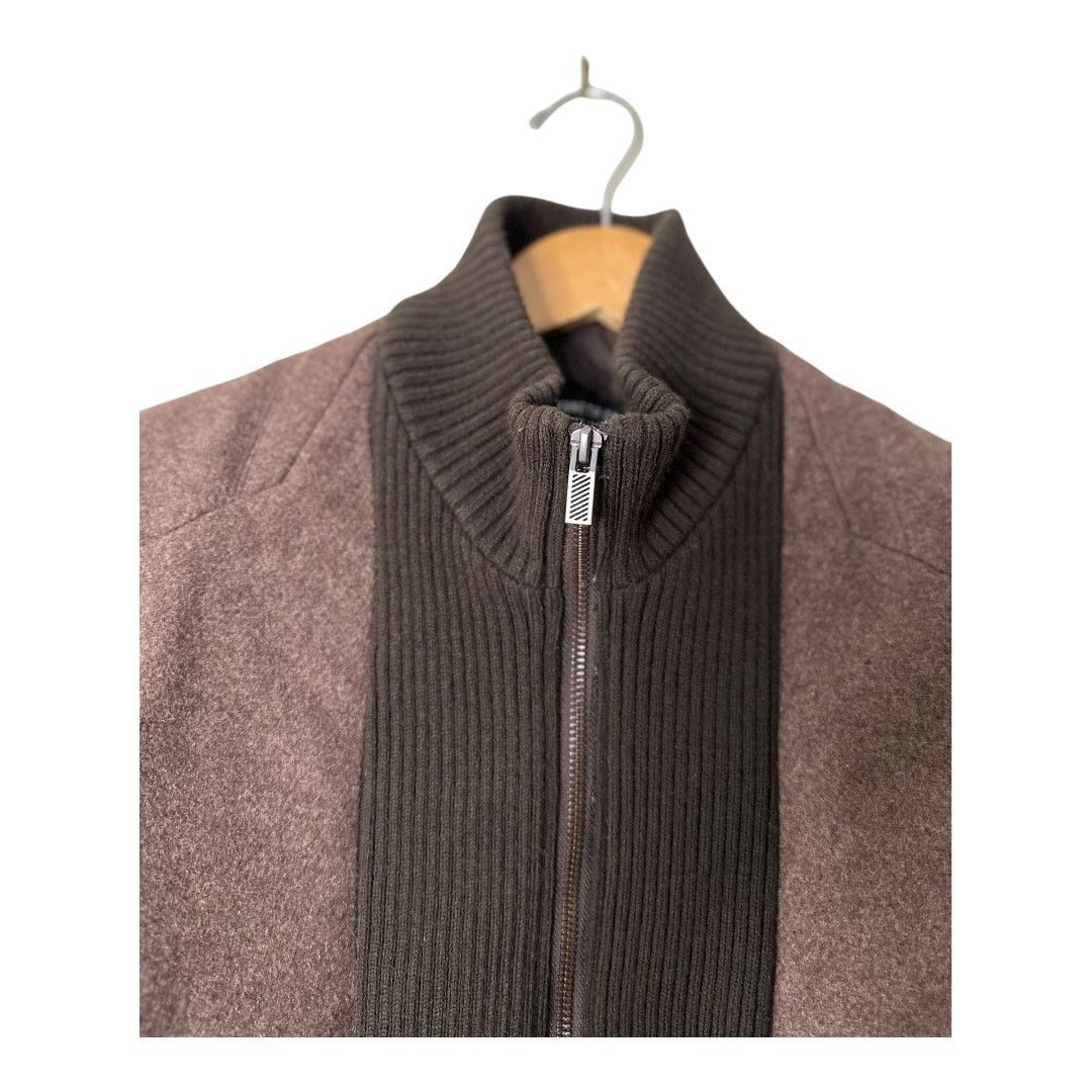 Kenneth Cole Mens Small Kenneth Cole Double Breasted Wool Brown Pea coat Size US S / EU 44-46 / 1 - 5 Thumbnail