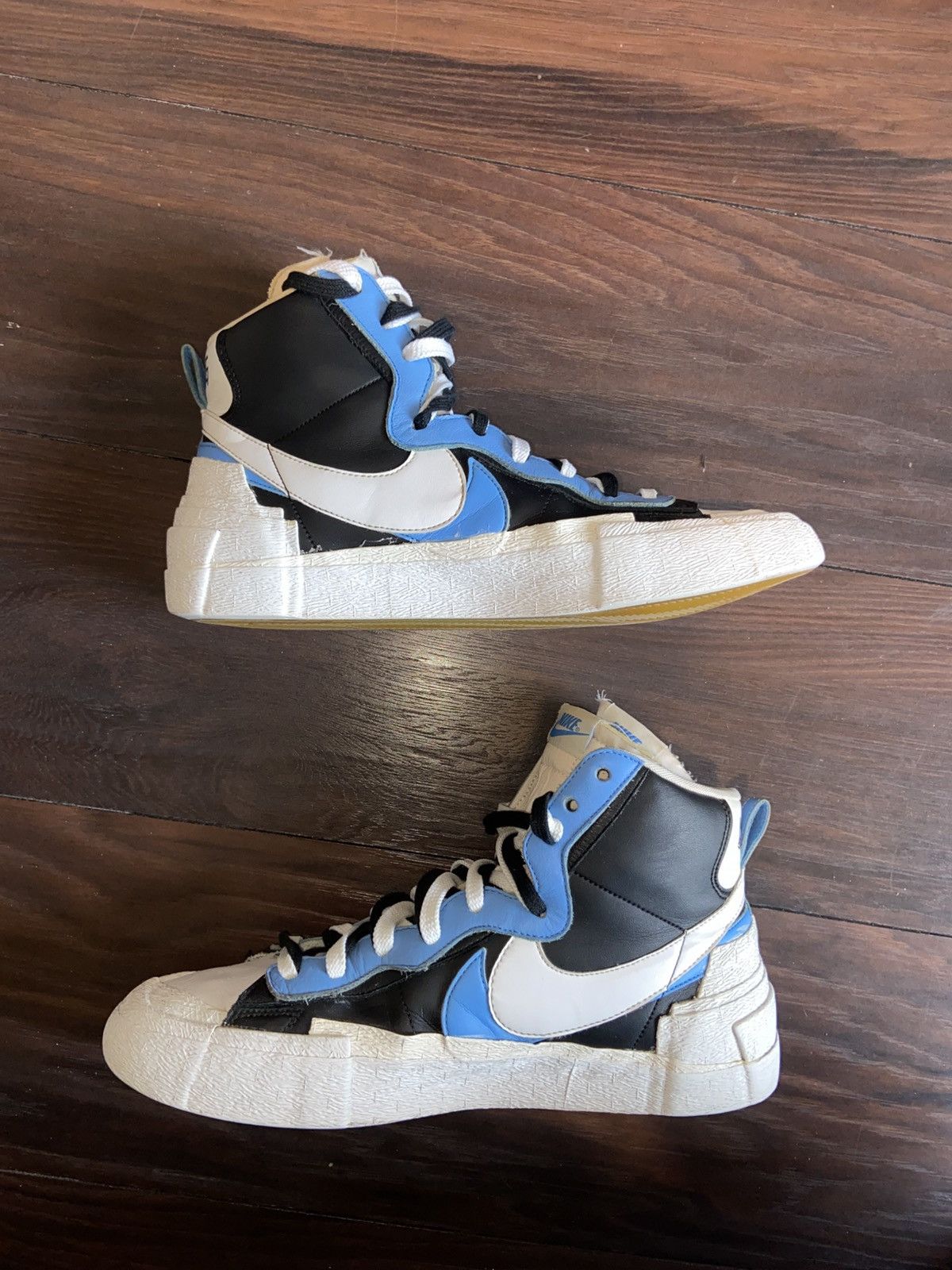 Nike × Sacai Nike x Sacai Blazer Mid White/Black/Legend Blue Size US 12 / EU 45 - 2 Thumbnail