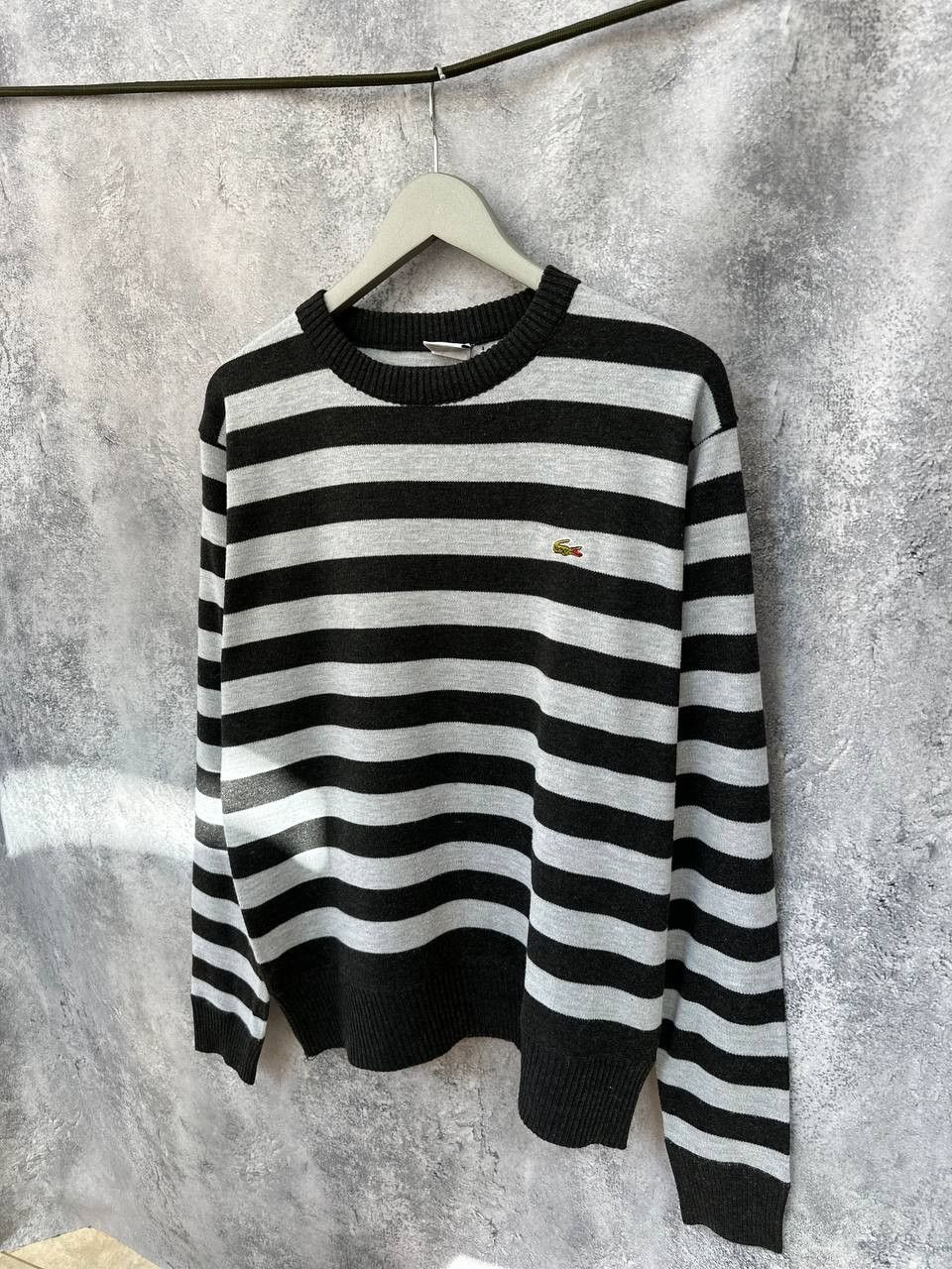 Lacoste Lacoste Striped Crew Neck Striped Vintage Jumper Size US L / EU 52-54 / 3 - 1 Thumbnail