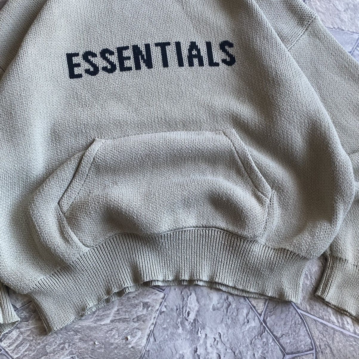 Fear of God Fear Of Good Essentials Knit Hoodie Size US L / EU 52-54 / 3 - 5 Thumbnail