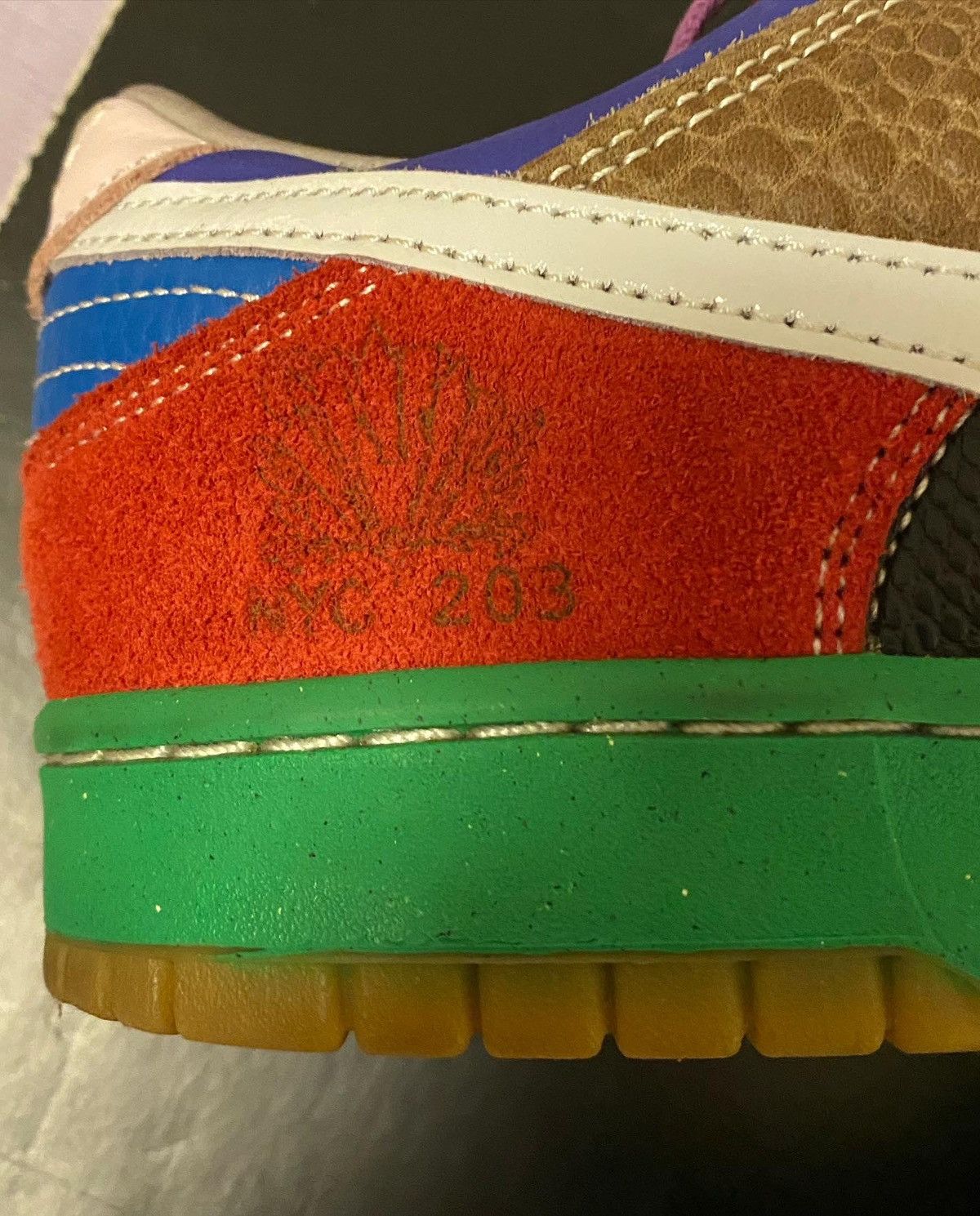 Nike Nike x Sole Collector Cowboy Dunk NYC Size US 12 / EU 45 - 3 Thumbnail