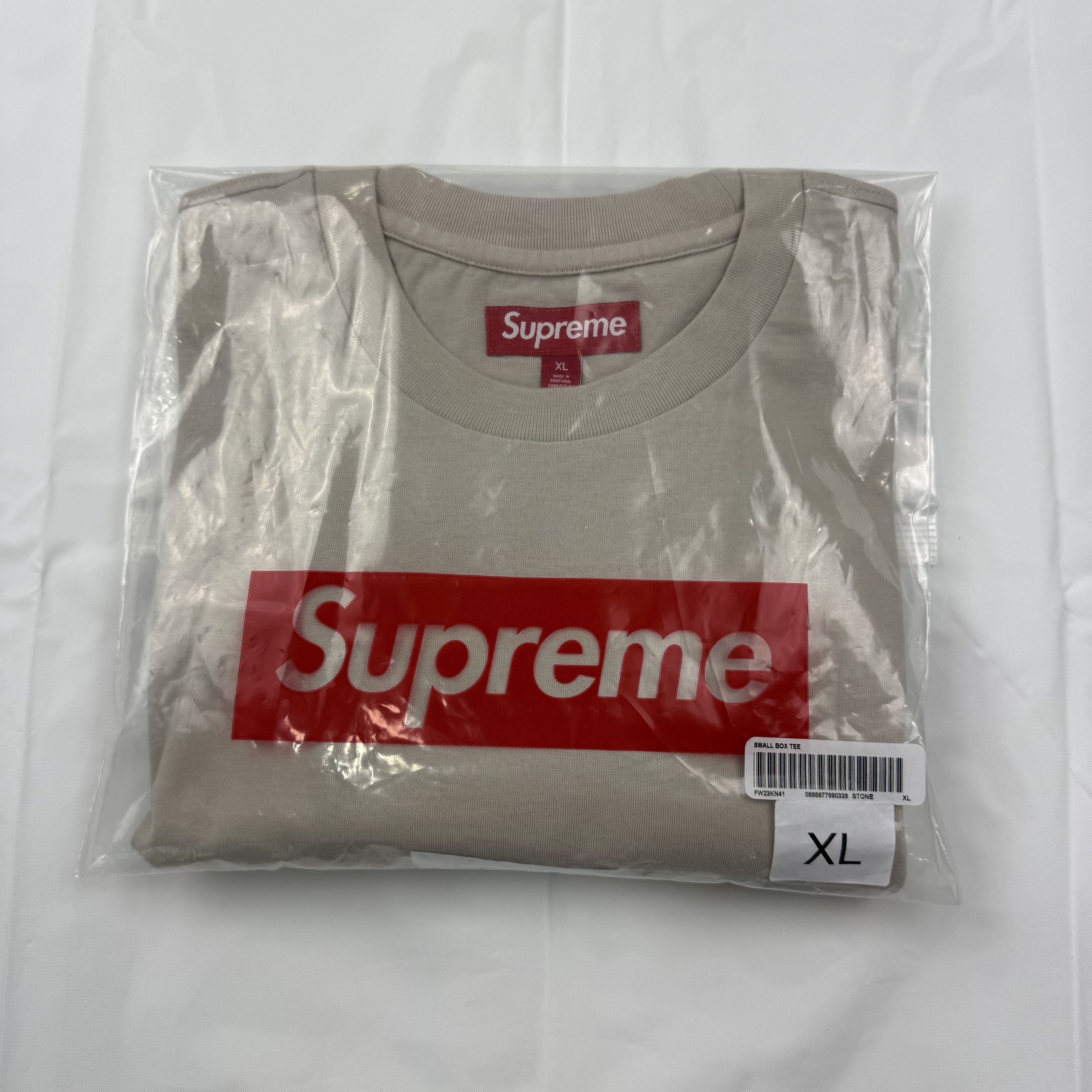 Supreme Supreme Small Box Logo Tee Tan Khaki Mens XL T-Shirt Size US XL / EU 56 / 4 - 11 Thumbnail