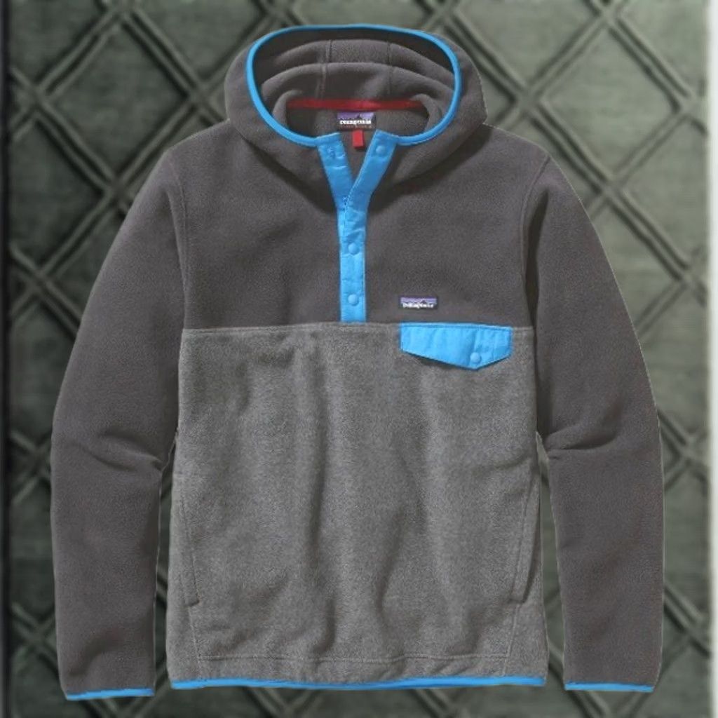 Patagonia Patagonia Synchilla Hoodie Pullover Sweater Jacket Mens Medium Grey Hoody Size US M / EU 48-50 / 2 - 1 Thumbnail