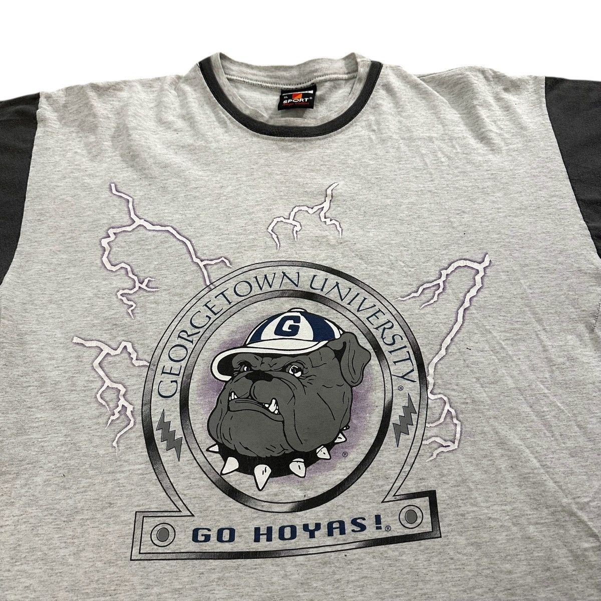 Signal Sport Vintage 1990s Georgetown University Hoyas lightning shirt Size US XL / EU 56 / 4 - 2 Thumbnail