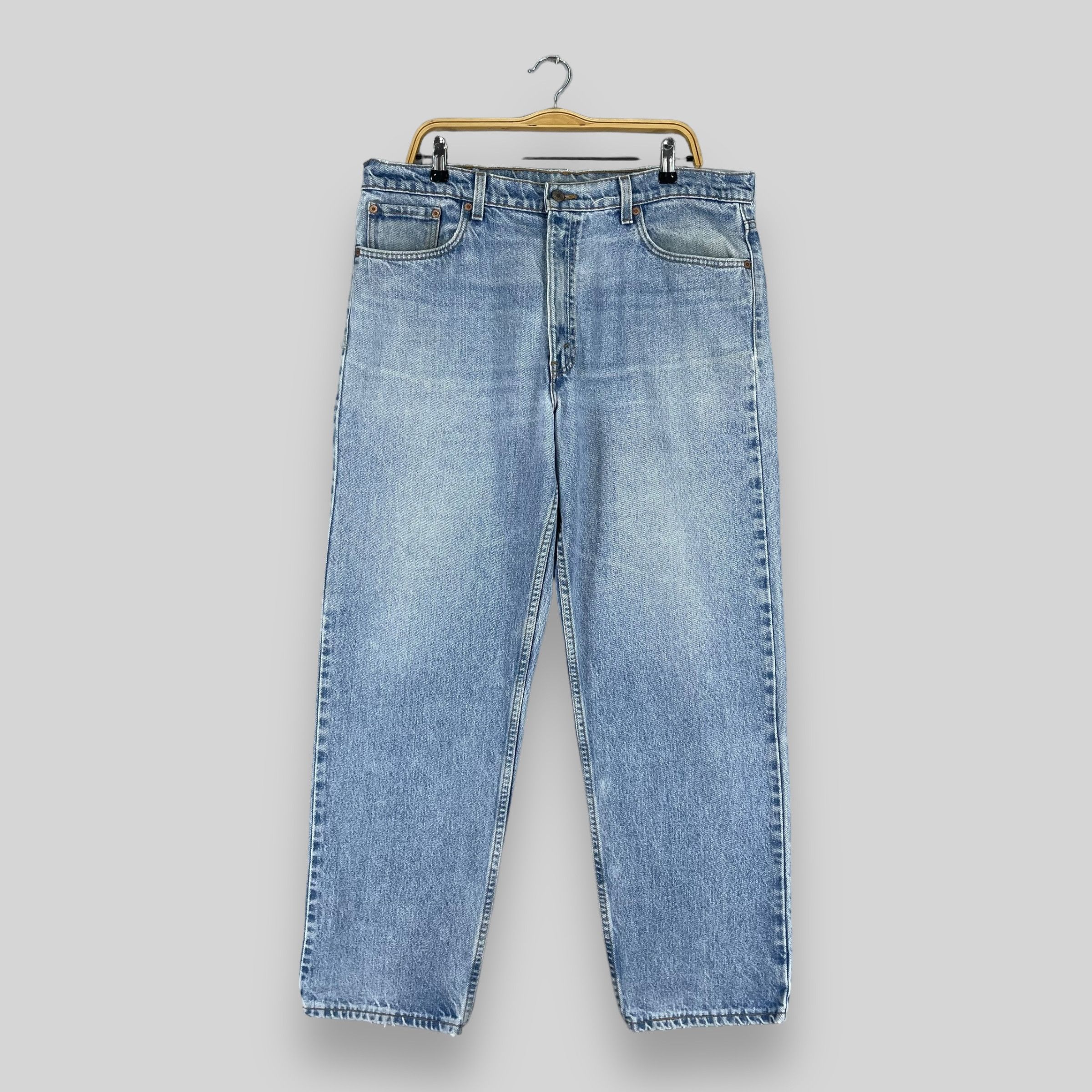Levi's × Vintage Size 37 Vintage Levis 550 Distressed Relaxed Fit Jeans Size US 37 - 1 Thumbnail