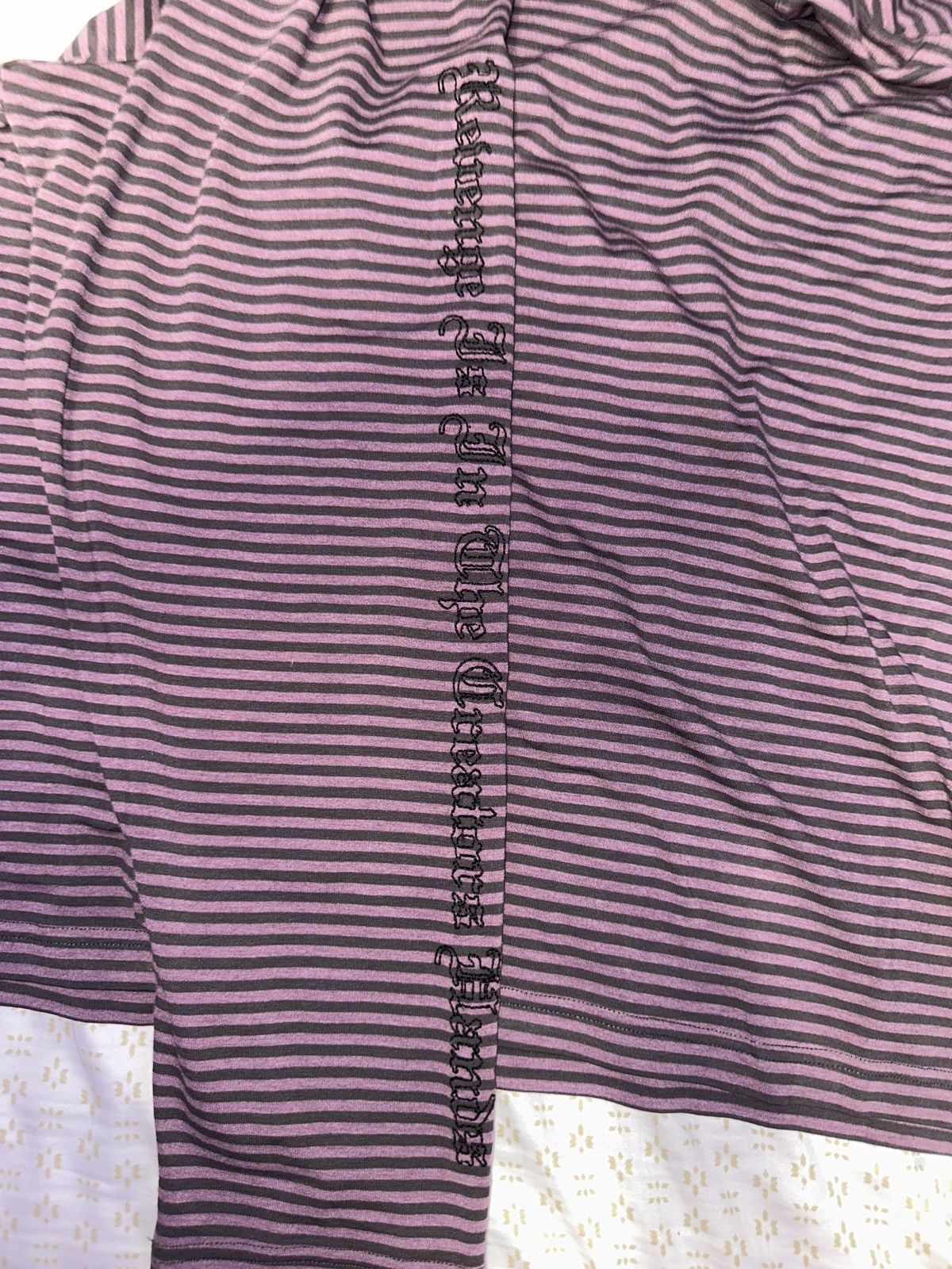 Revenge X Bad Striped Long Sleeve Purple/Black Size US XL / EU 56 / 4 - 3 Thumbnail