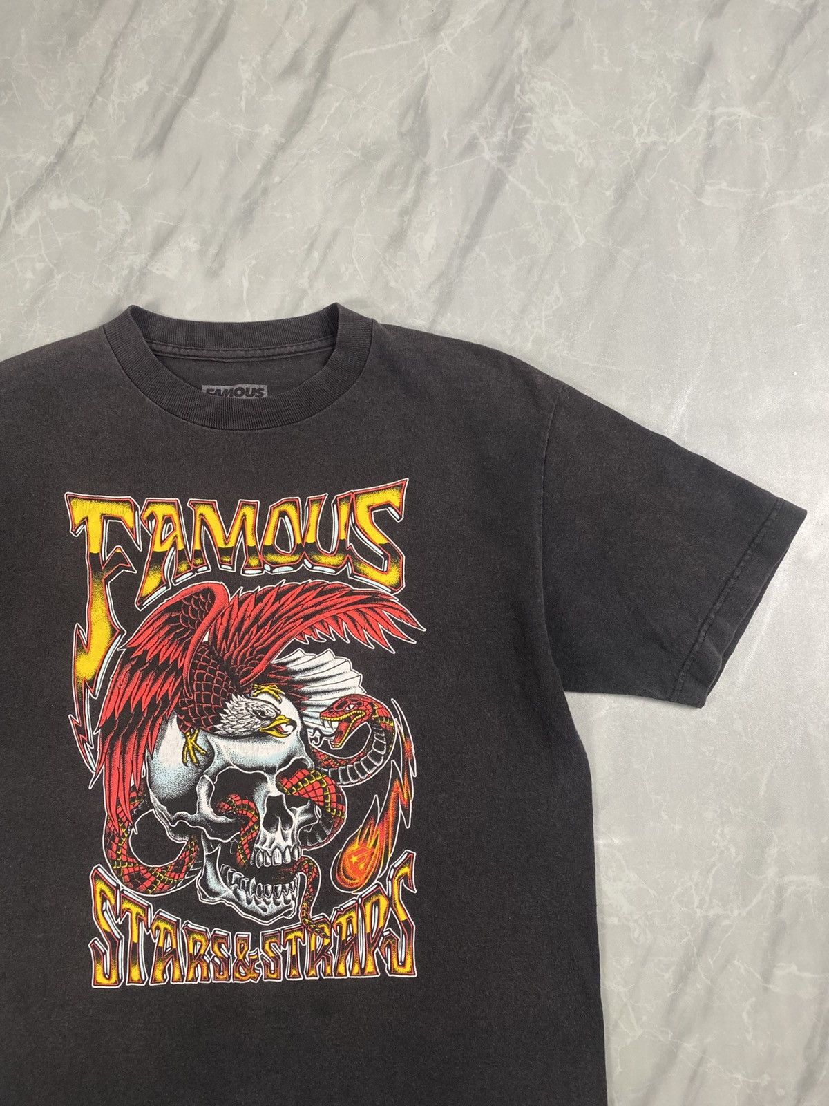 Famous Stars And Straps Rare Vintage 00s Famous Travis Barker Tee Size US M / EU 48-50 / 2 - 2 Thumbnail