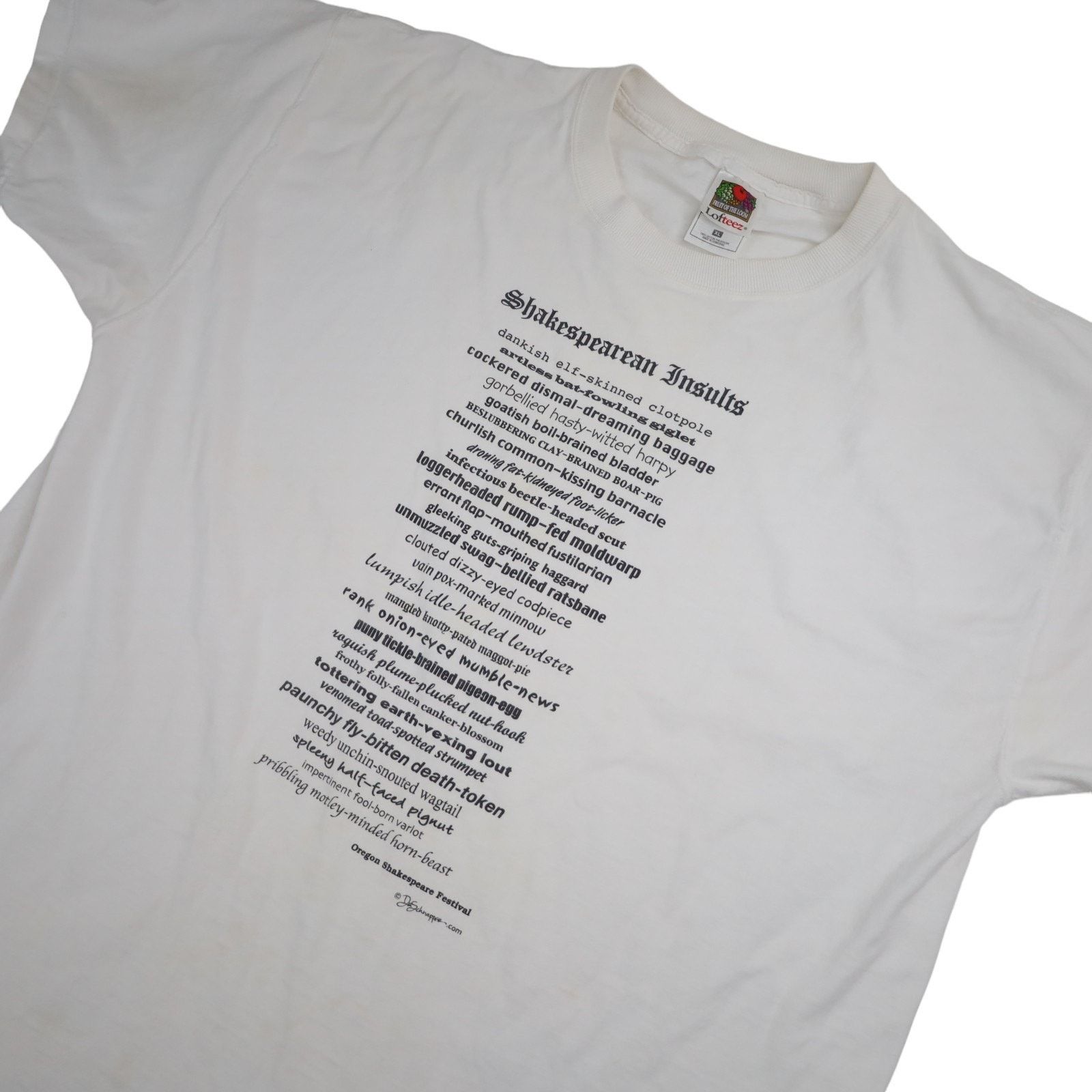 Vintage Vintage Shakespearean Insults Graphic Slogan T Shirt Size US XL / EU 56 / 4 - 2 Thumbnail