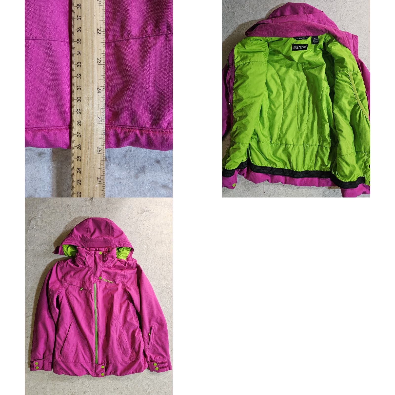 Marmot Marmot Membrane Jacket Softshell Full Zip Hooded Multicolor Green Pink Women's M Size Marmot Membrane Jacket Size M / US 6-8 / IT 42-44 - 10 Thumbnail
