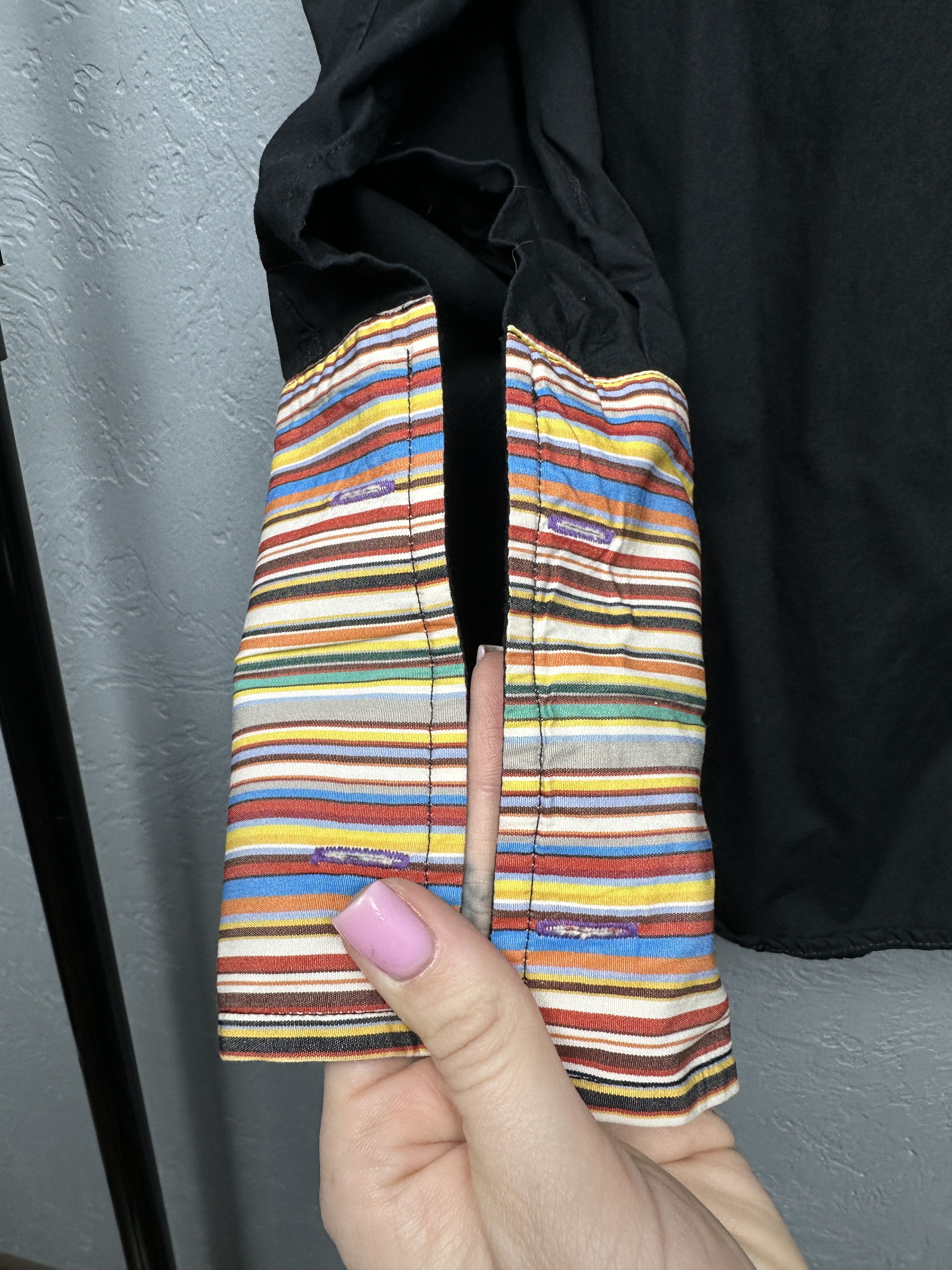 Paul Smith × Vintage Paul Smith Vintage Mens Black Long Sleeve Shirt Size US L / EU 52-54 / 3 - 5 Thumbnail