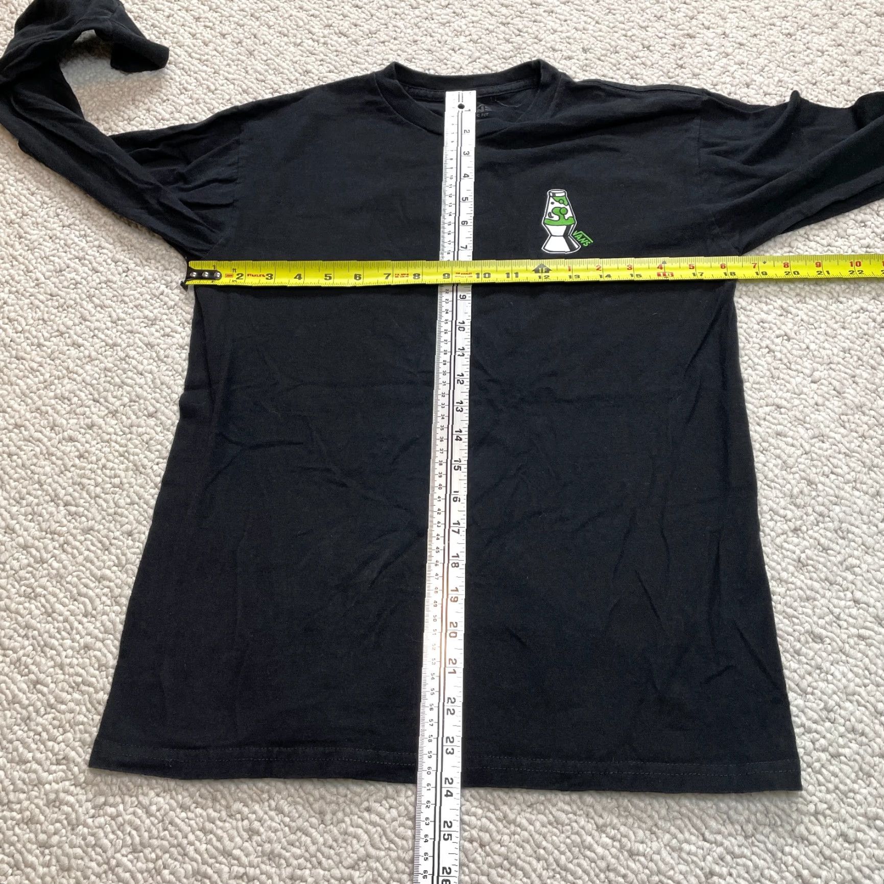 Vans Vans Off the Wall Shirt Mens Small Black Lit Since 66 Logo Long Sleeve Crew Neck Cotton Jersey Regular Fit Size US S / EU 44-46 / 1 - 6 Thumbnail