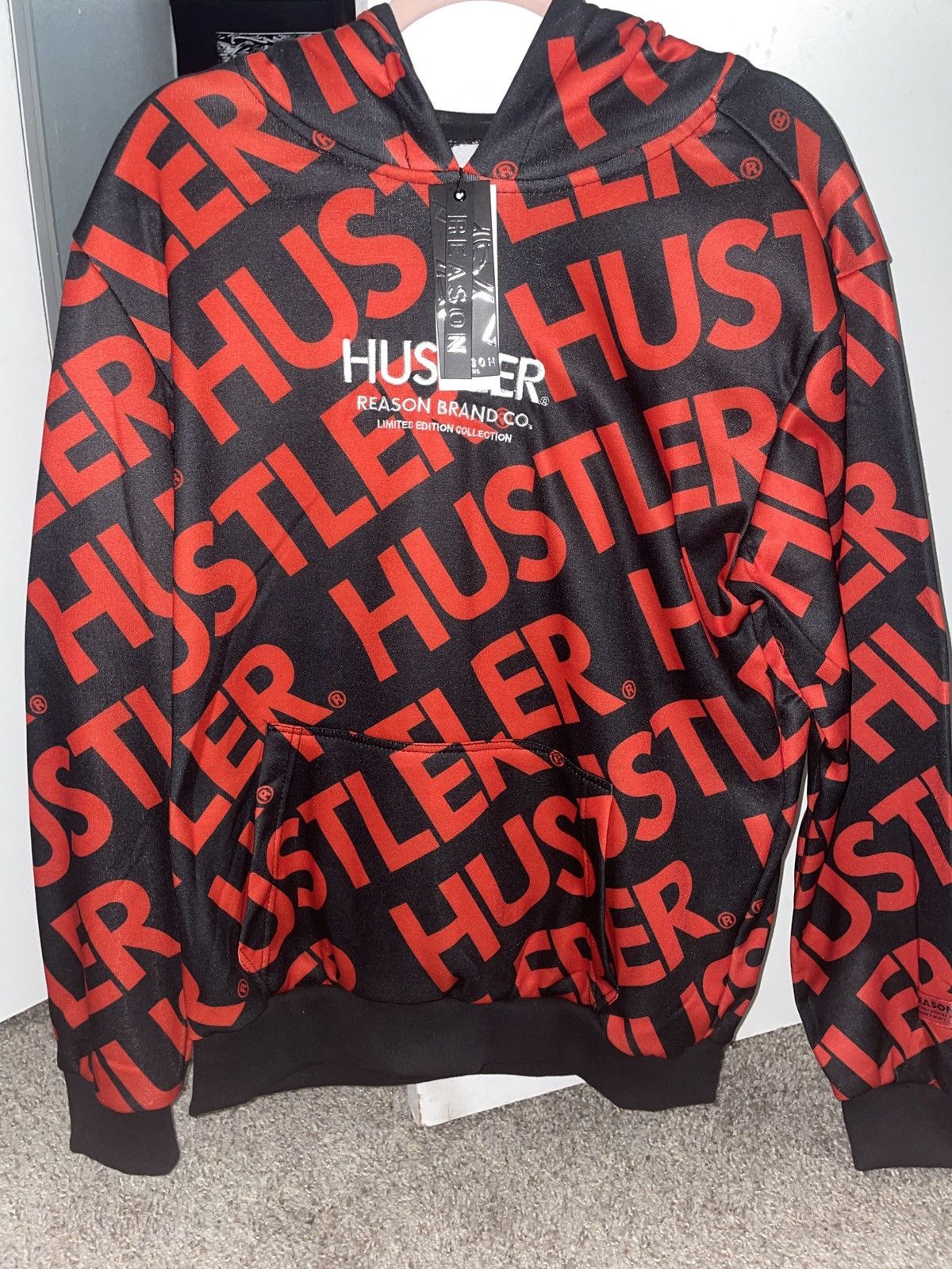 Reason Red & Black Hustler Hoodie