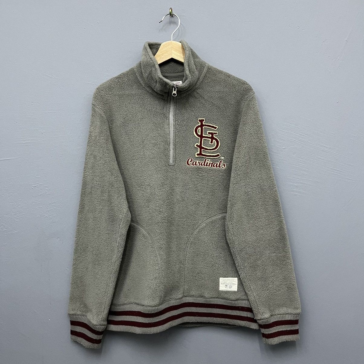 MLB × Uniqlo St Louis Cardinals MLB Sweater Fleece Half Zip Size US M / EU 48-50 / 2 - 2 Thumbnail