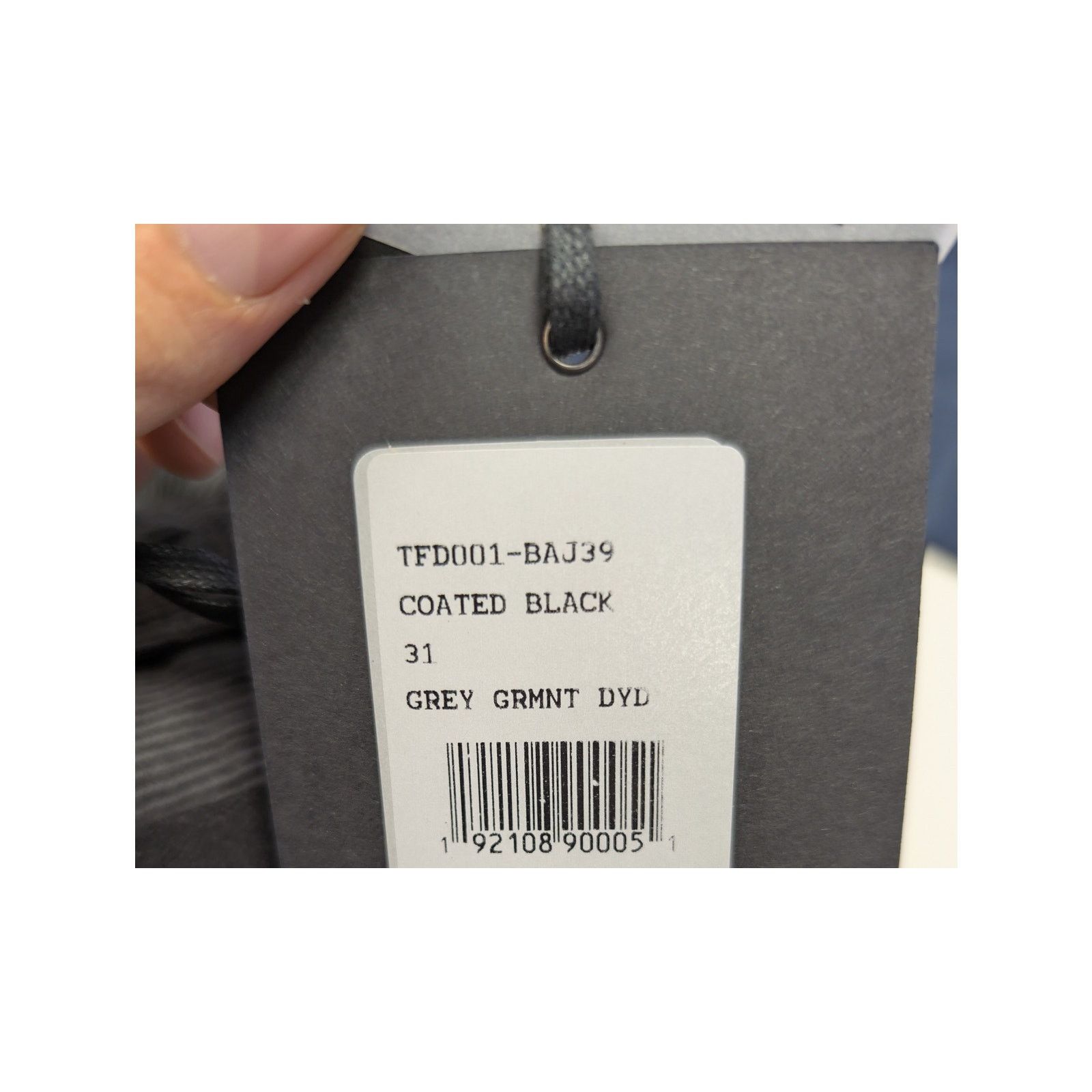 Tom Ford o1rshd1 Slim Fit Coated Denim Jeans in Black / Grey Size US 31 - 23 Thumbnail