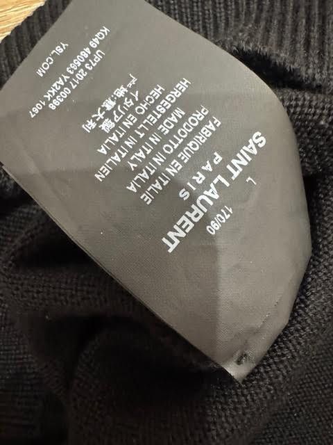 Saint Laurent Paris Saint Laurent Crystal turtlneck Size US M / EU 48-50 / 2 - 5 Thumbnail