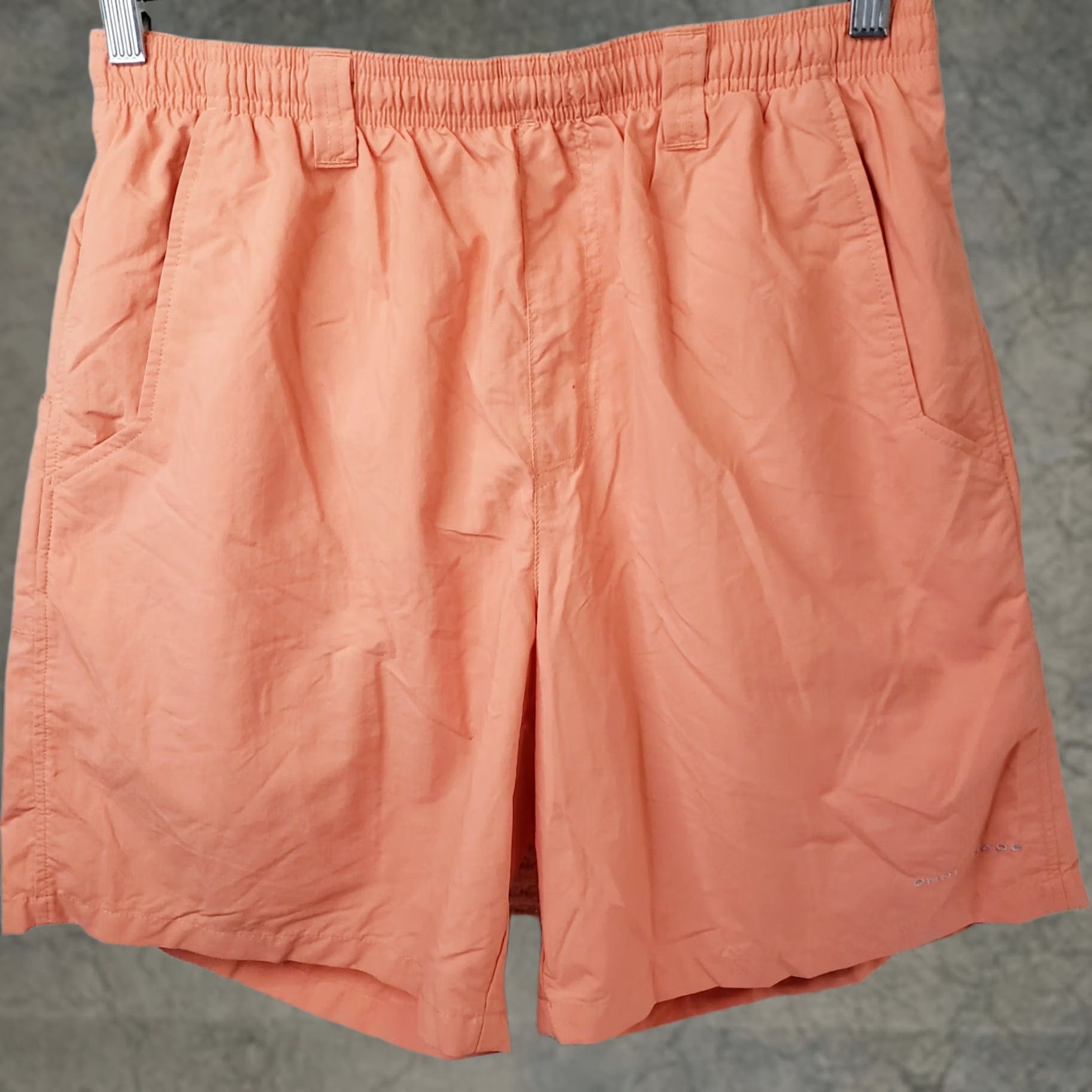Pinko Columbia PFG Shorts Mens M Pink Pockets Nylon Elastic Waist 6" Lined Fishing NEW Size US 31 - 1 Thumbnail