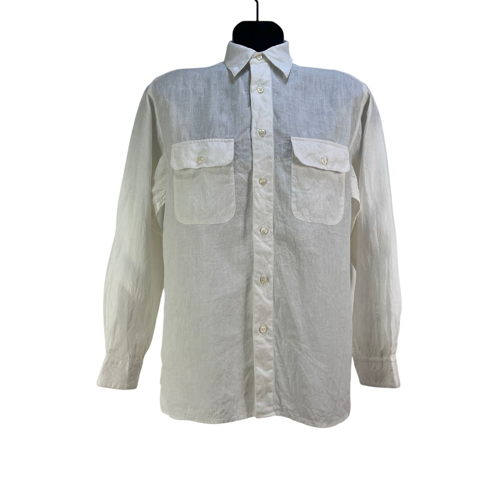 Eddie Bauer Eddie Bauer Irish Linen White Button Up Shirt Size US S / EU 44-46 / 1 - 1 Thumbnail