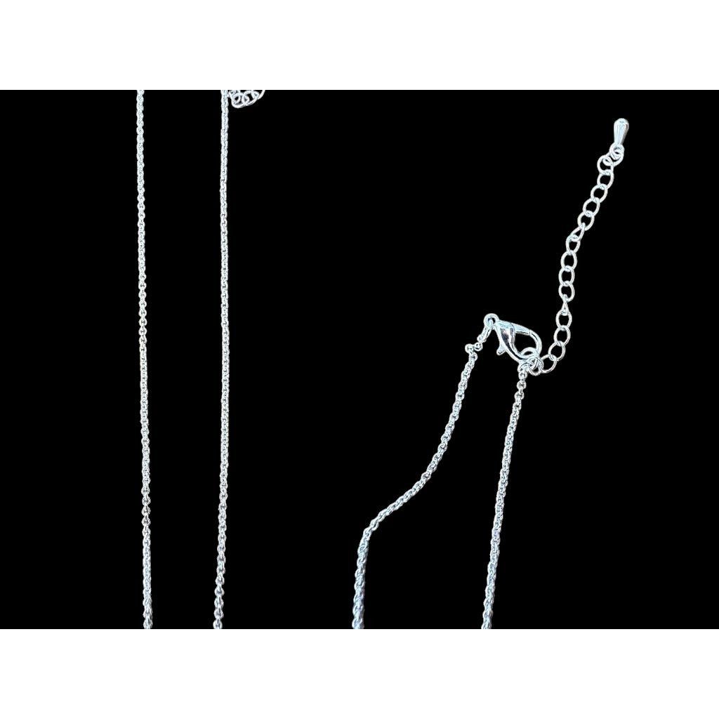 Handmade Snowflake Necklace Earrings Set 16" Chain New Reversible Size ONE SIZE - 12 Thumbnail