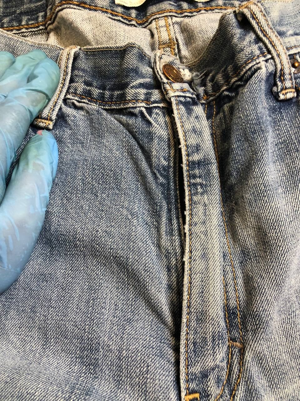 Levi's Levis 505 Button Fly Straight Leg Jeans Med Wash Size US 34 / EU 50 - 17 Thumbnail